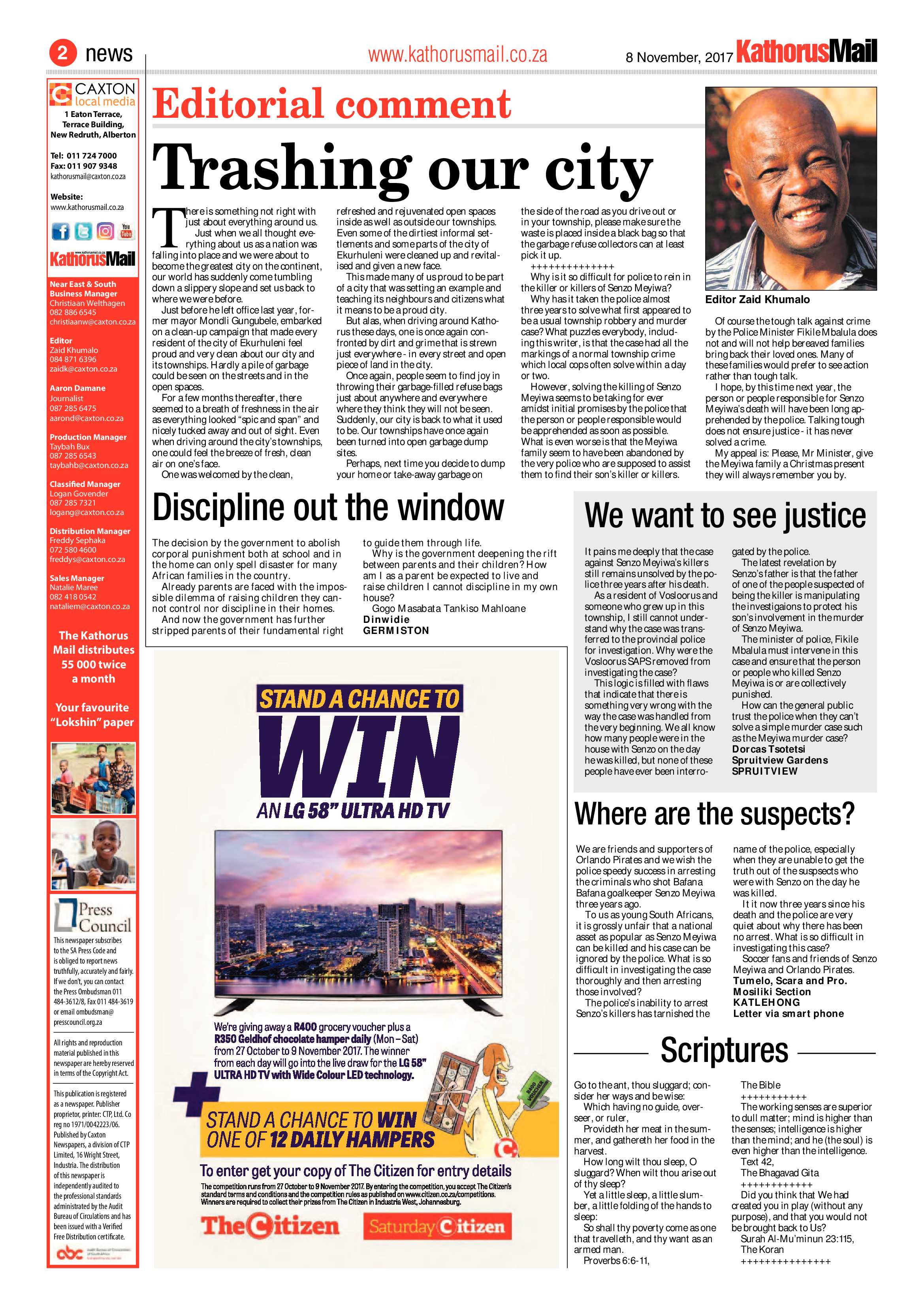 Kathorus Mail 08 November 2017 page 2