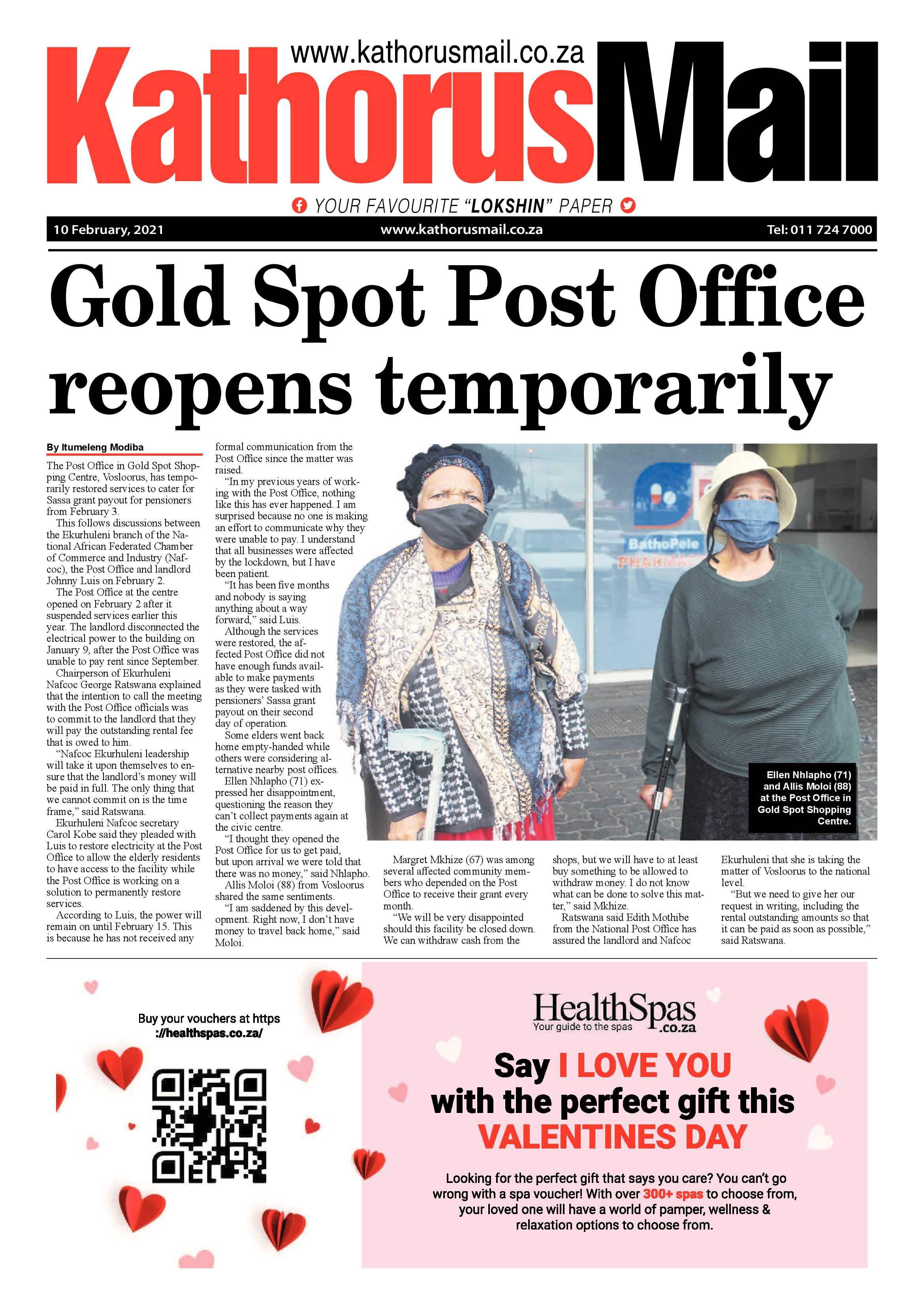 Kathorus Mail 10 February 2021 page 1