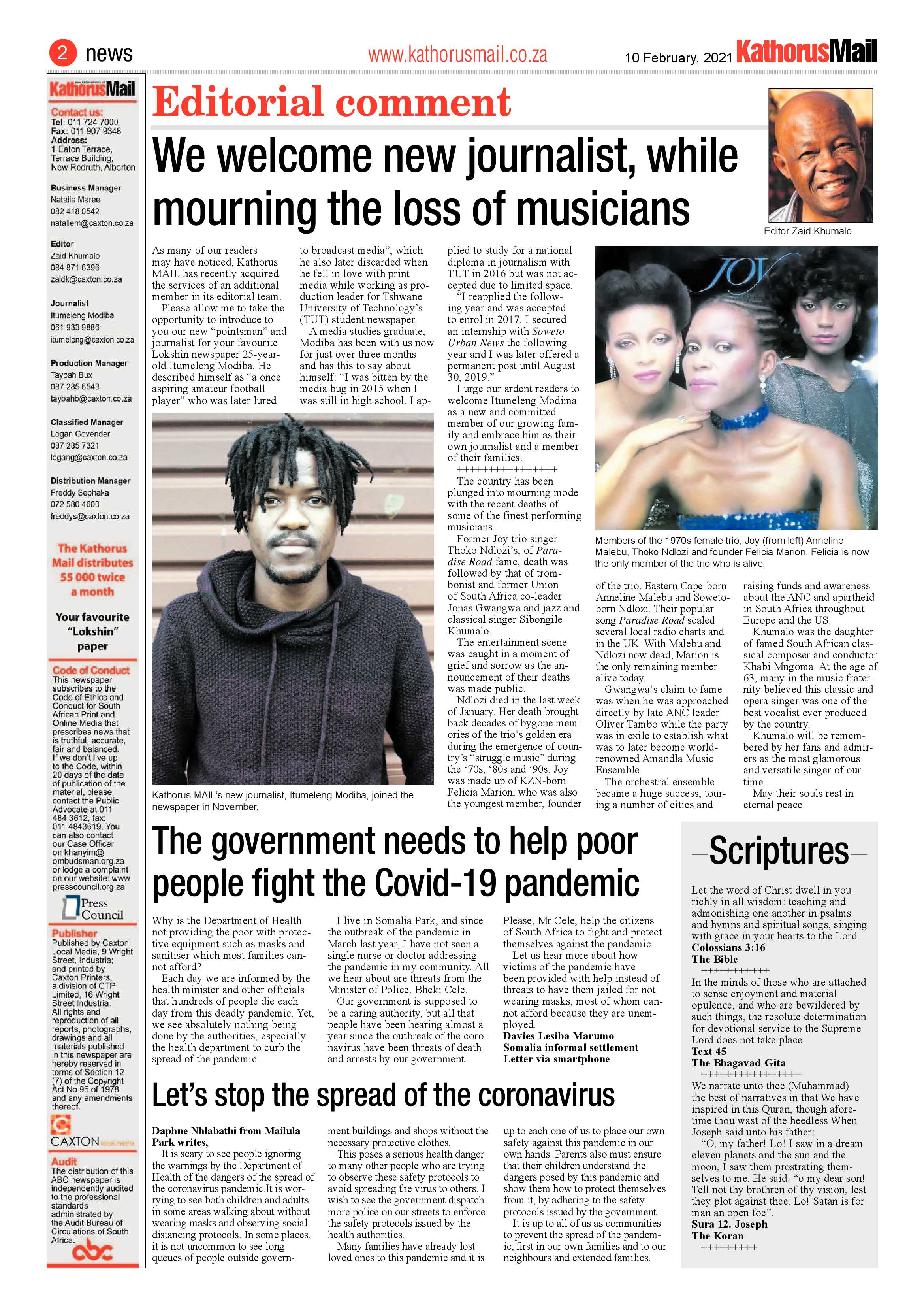 Kathorus Mail 10 February 2021 page 2