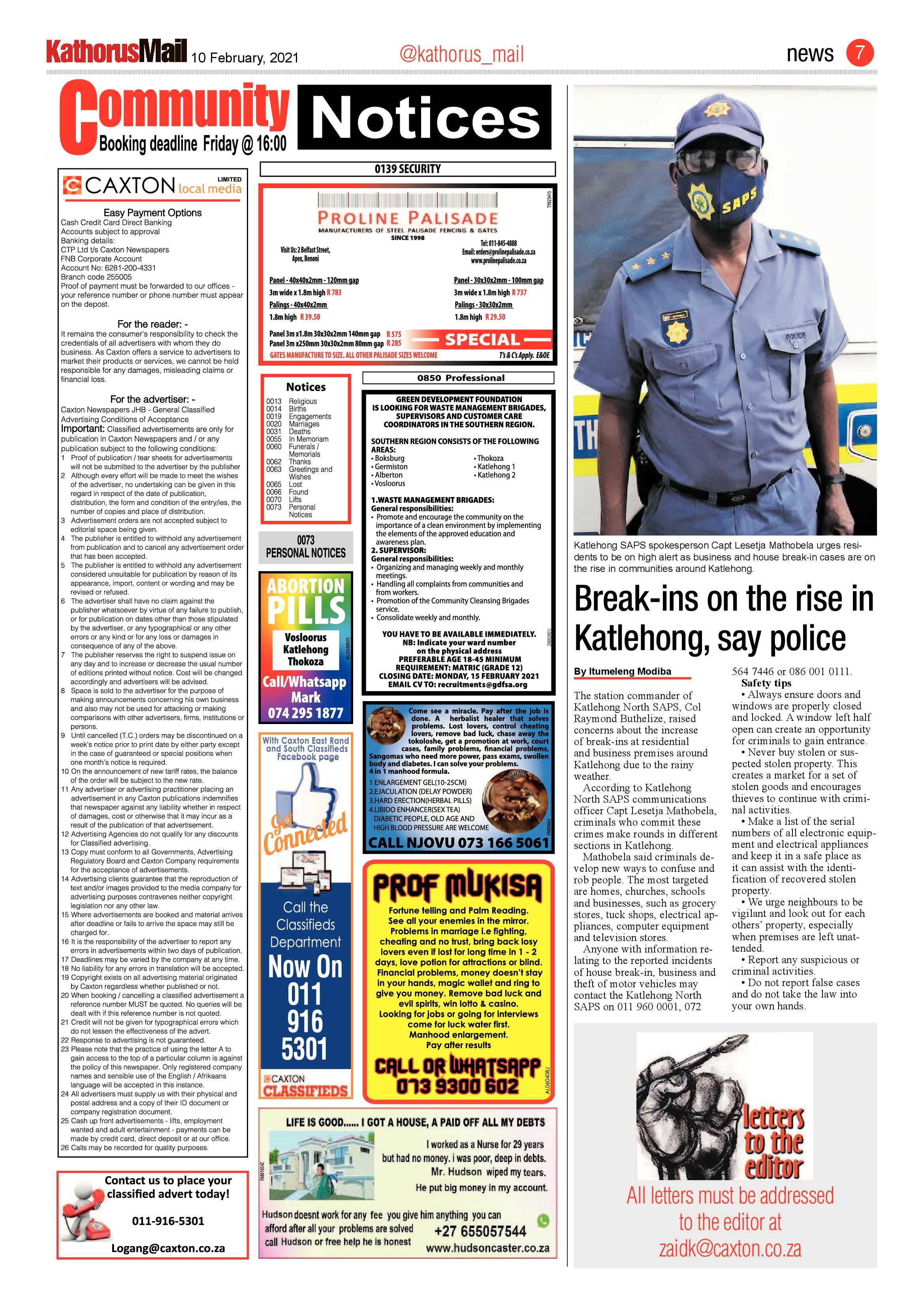 Kathorus Mail 10 February 2021 page 7