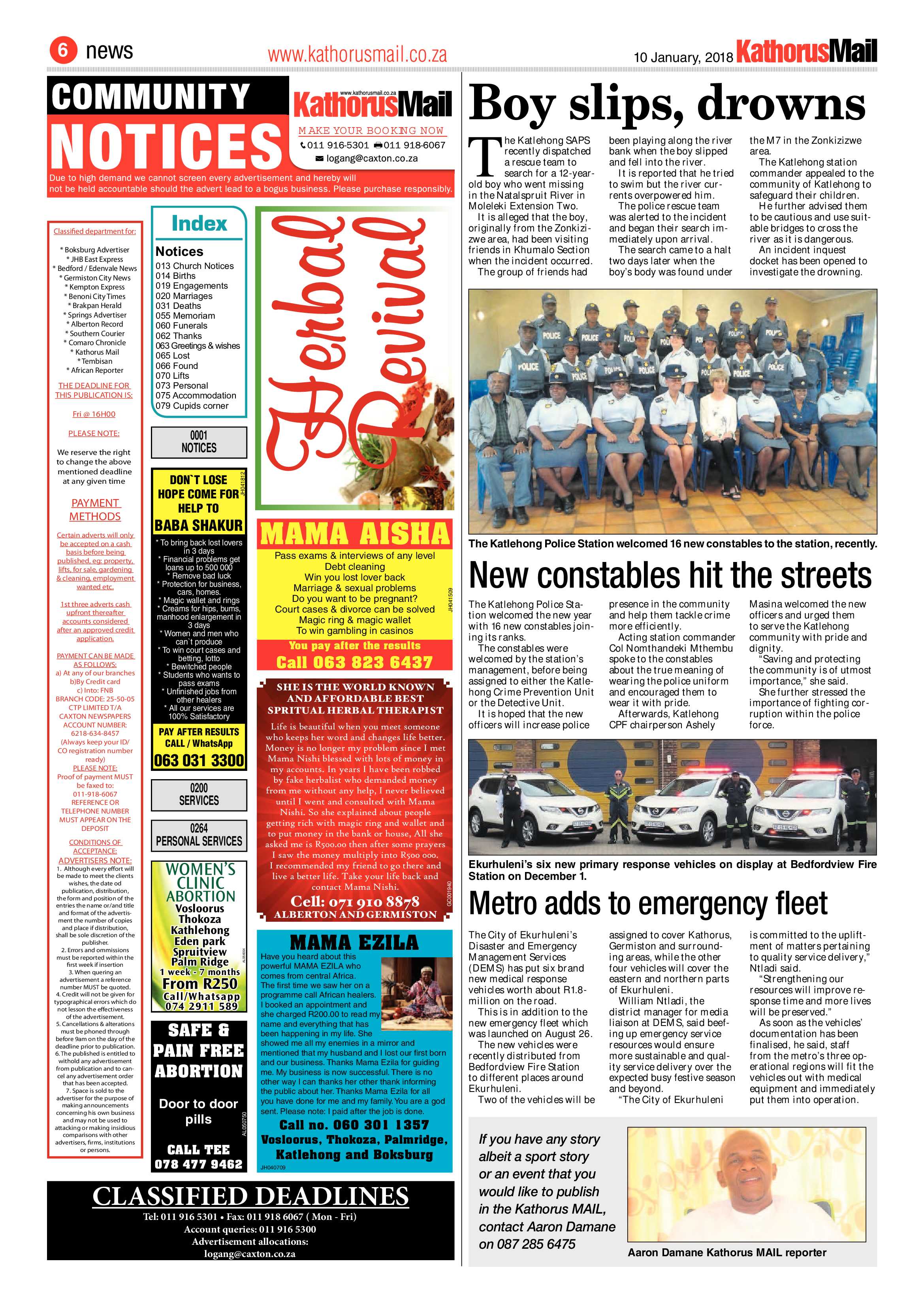 Kathorus Mail 10 January 2018 page 6