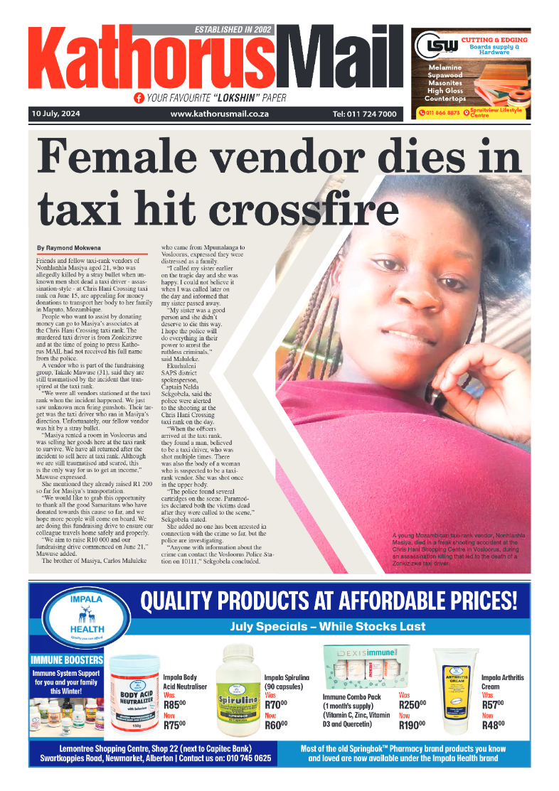 Kathorus Mail 10 July 2024 page 1