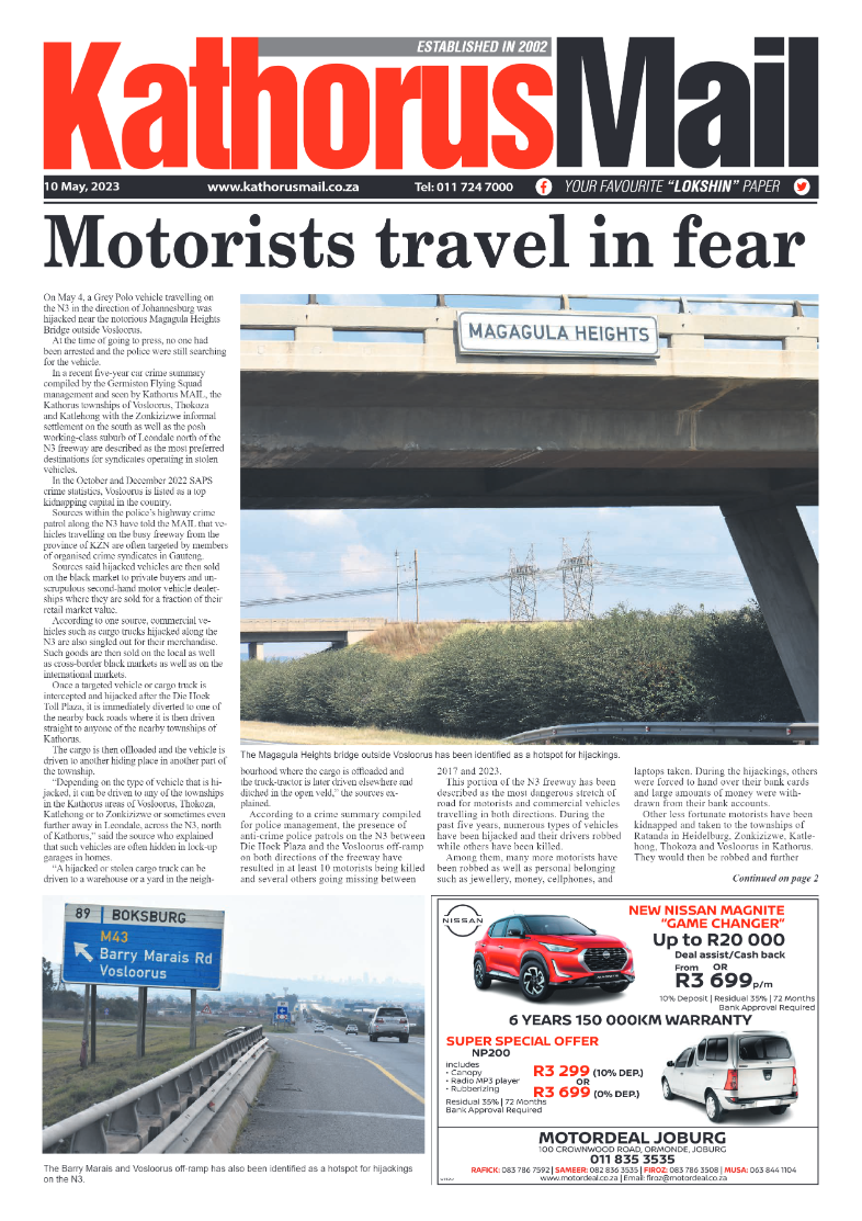 Kathorus Mail 10 May 2023 page 1