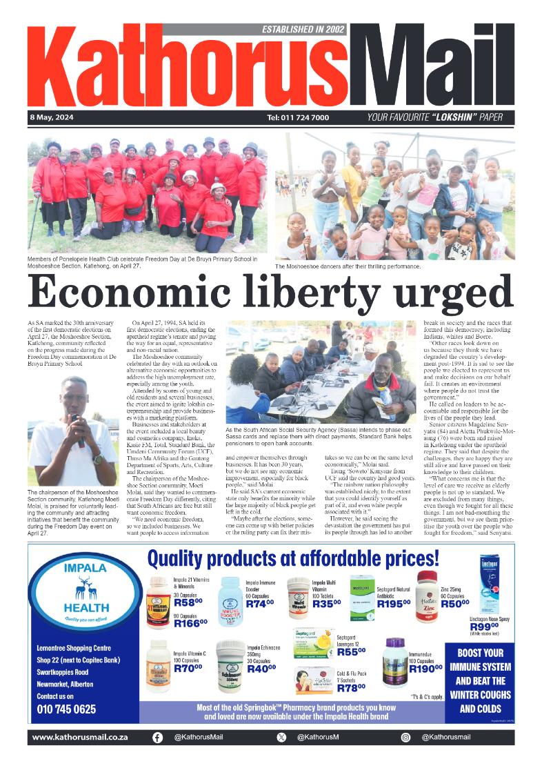 Kathorus Mail 10 May 2024 page 1