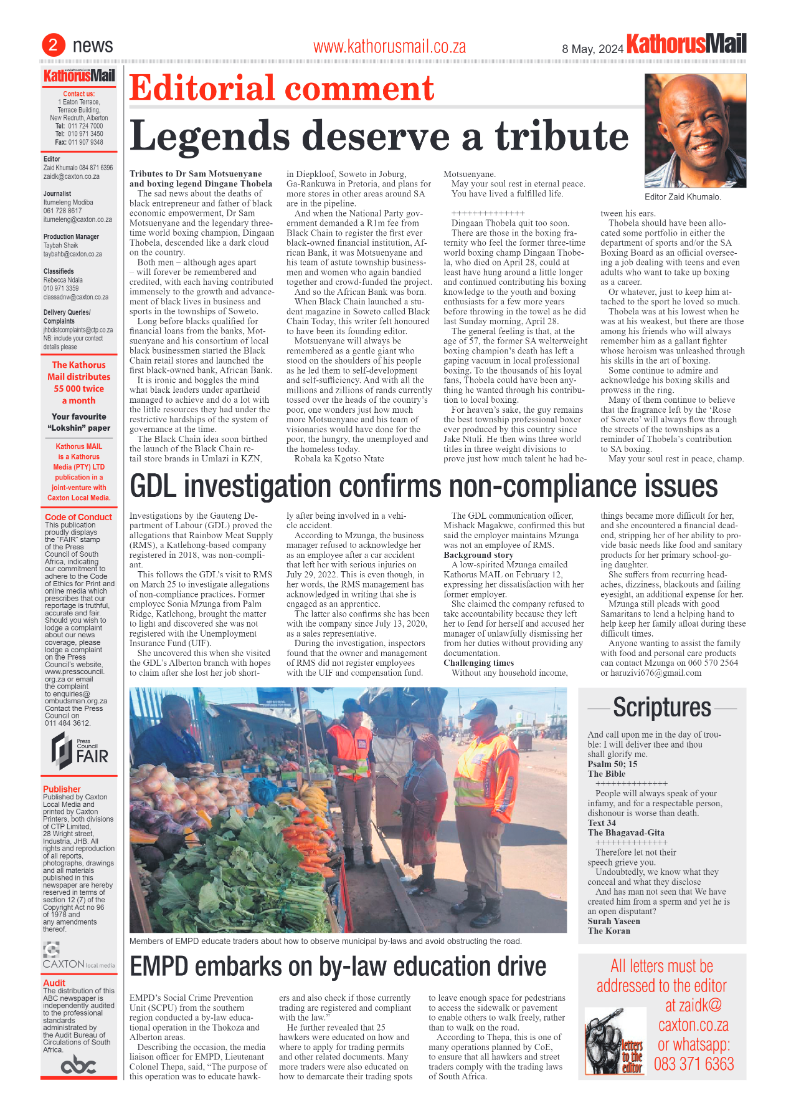 Kathorus Mail 10 May 2024 page 2