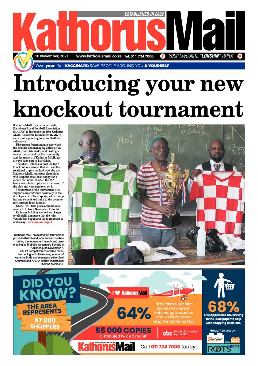 Kathorus Mail 10 November 2021 page 1