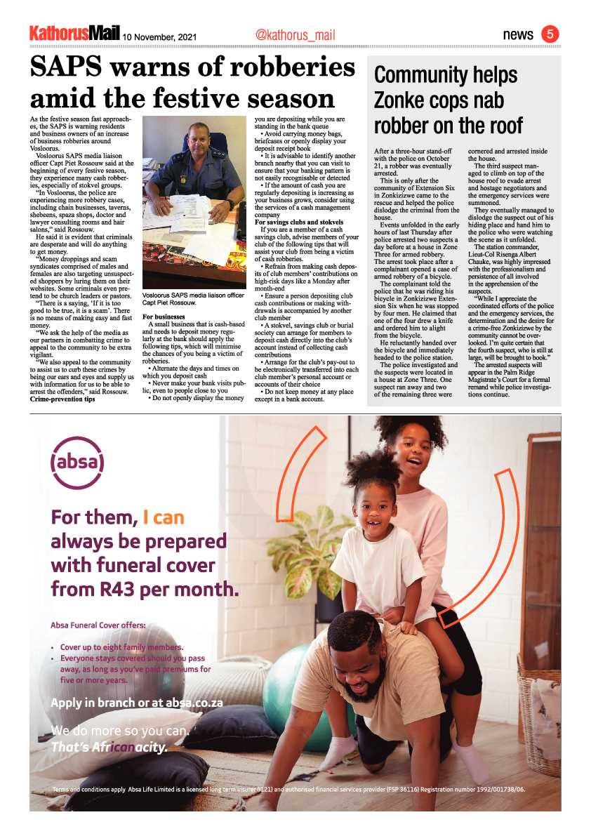Kathorus Mail 10 November 2021 page 5