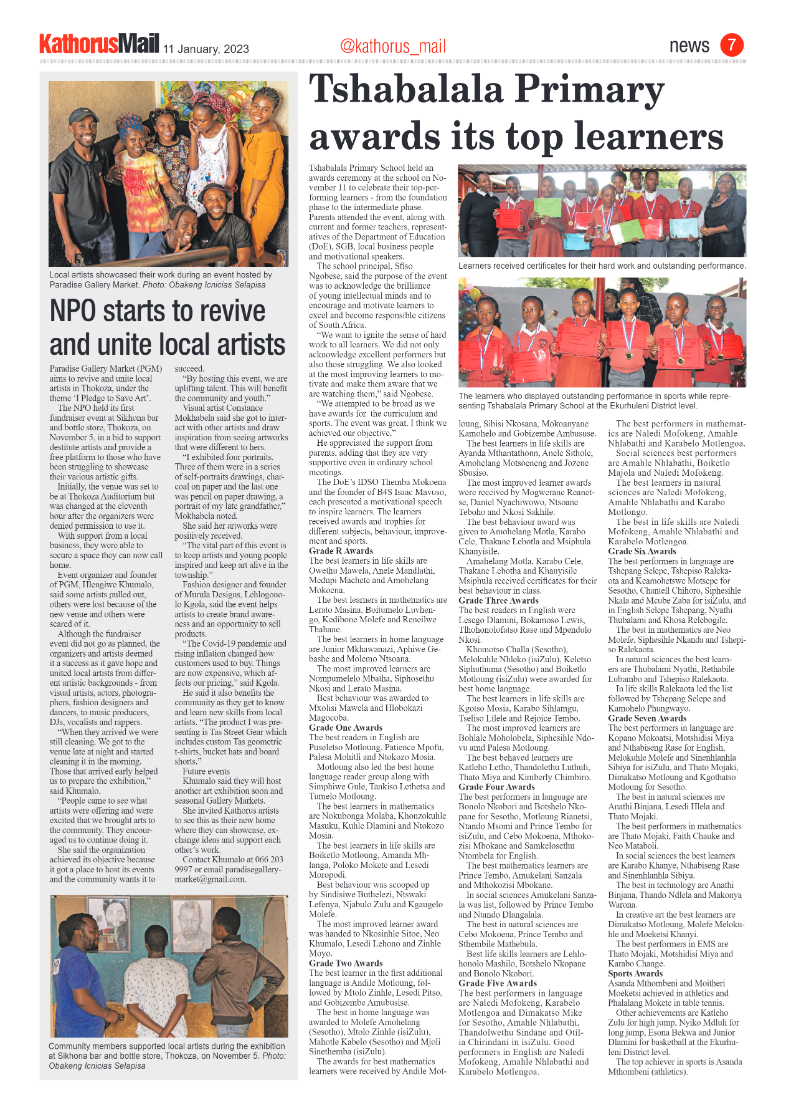 Kathorus Mail 11 January 2023 page 7
