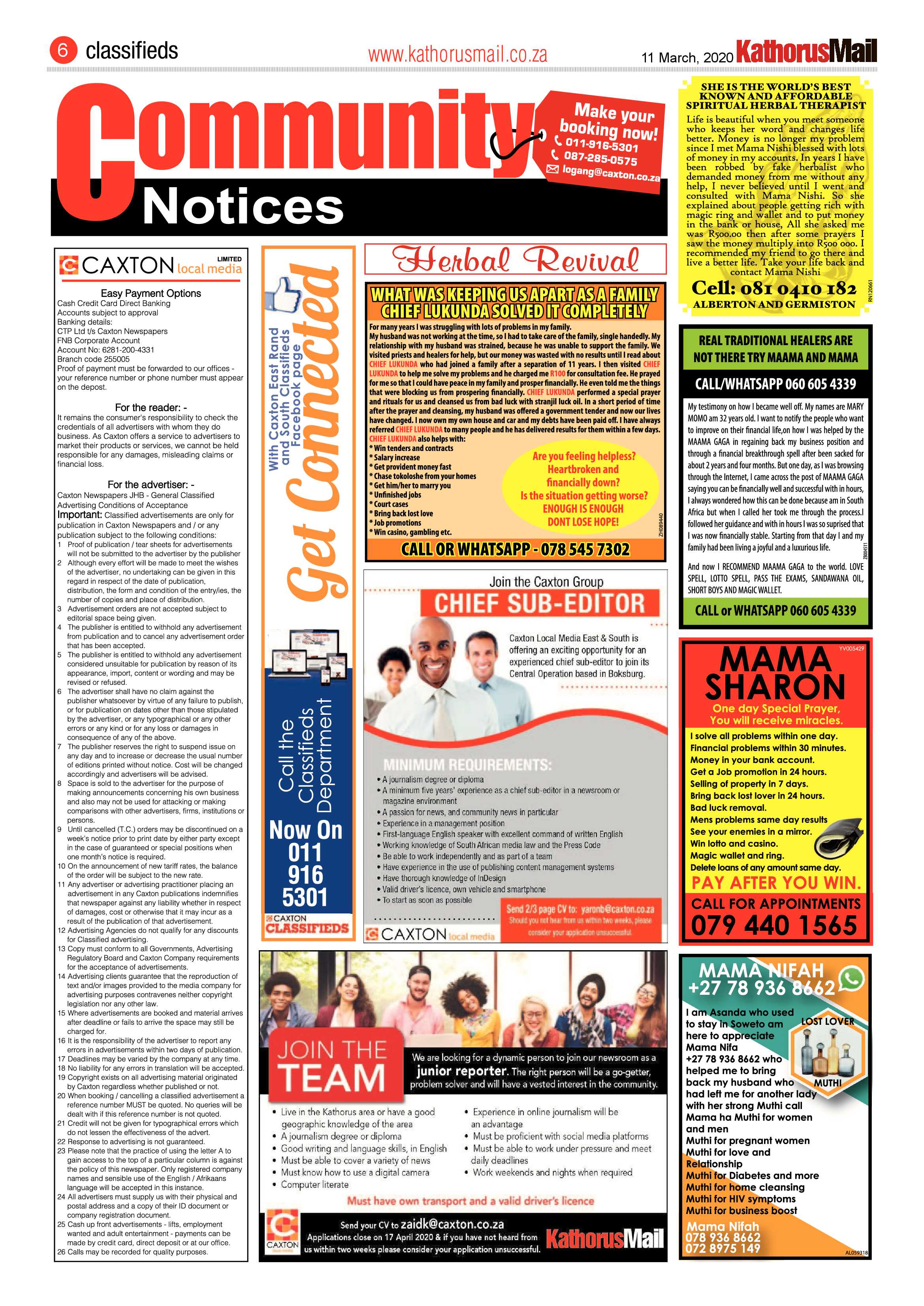 Kathorus Mail 11 March 2020 page 6