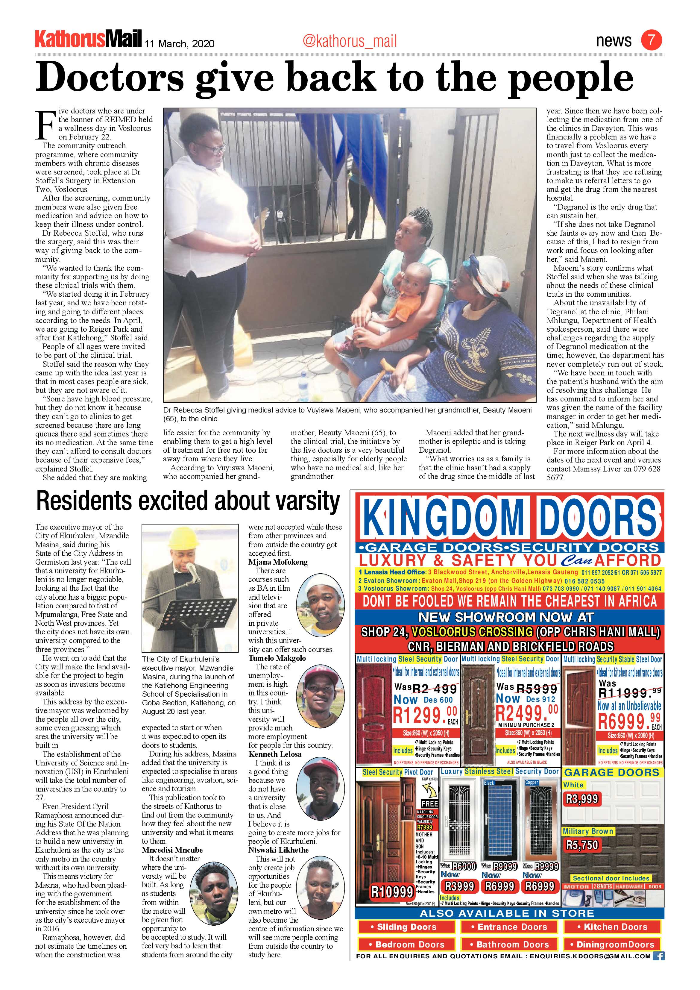 Kathorus Mail 11 March 2020 page 7