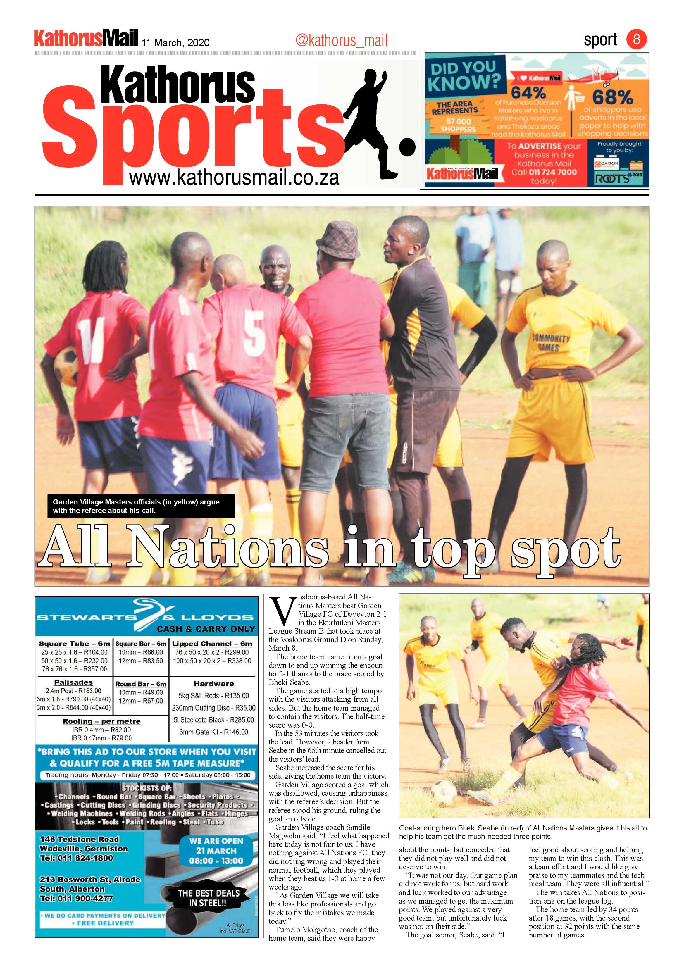 Kathorus Mail 11 March 2020 page 8