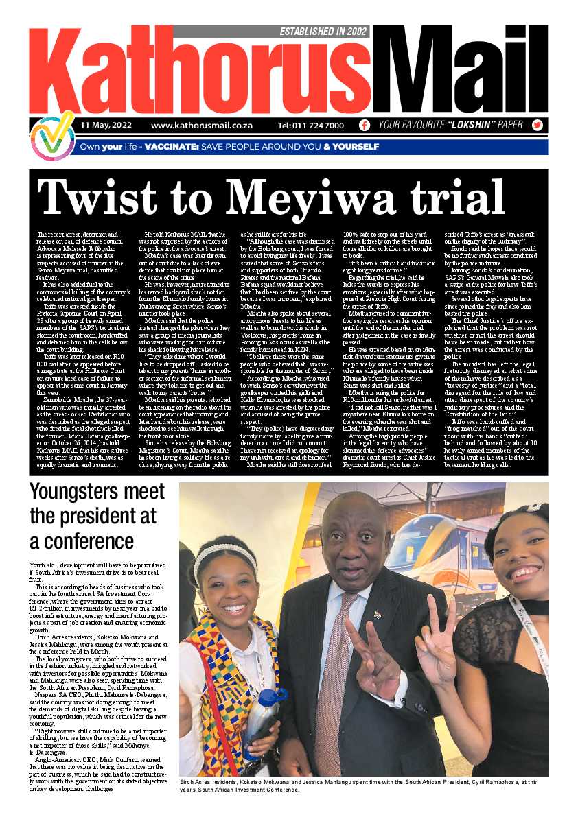 Kathorus Mail 11 May 2022 page 1