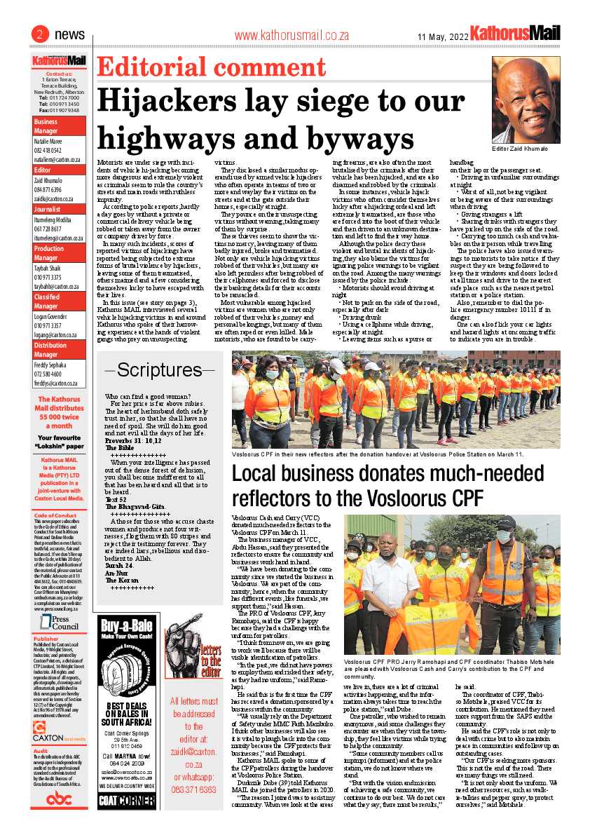 Kathorus Mail 11 May 2022 page 2