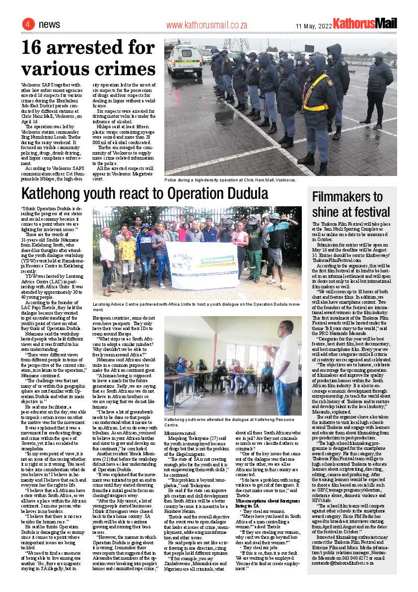 Kathorus Mail 11 May 2022 page 4
