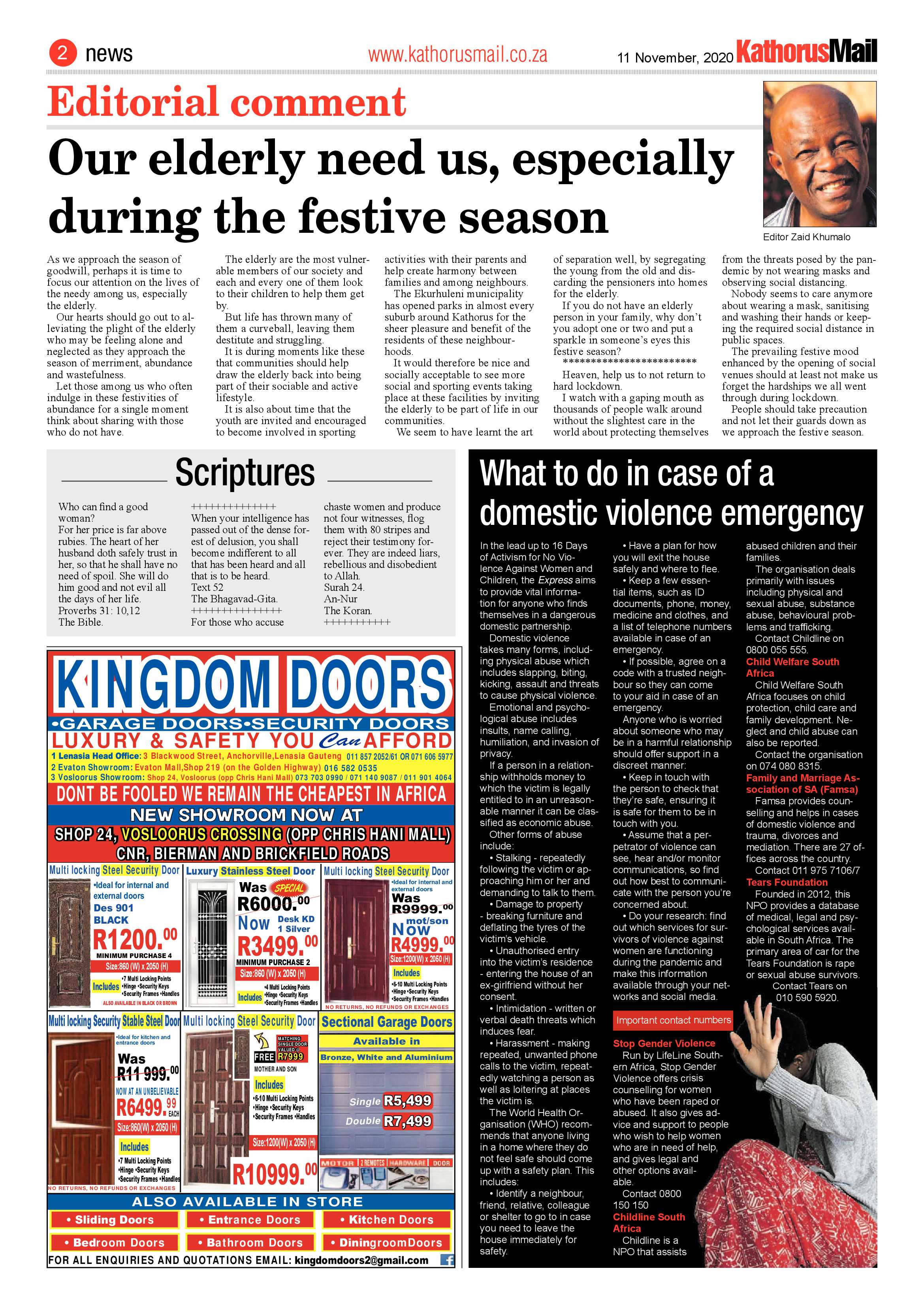 Kathorus Mail 11 November 2020 page 2