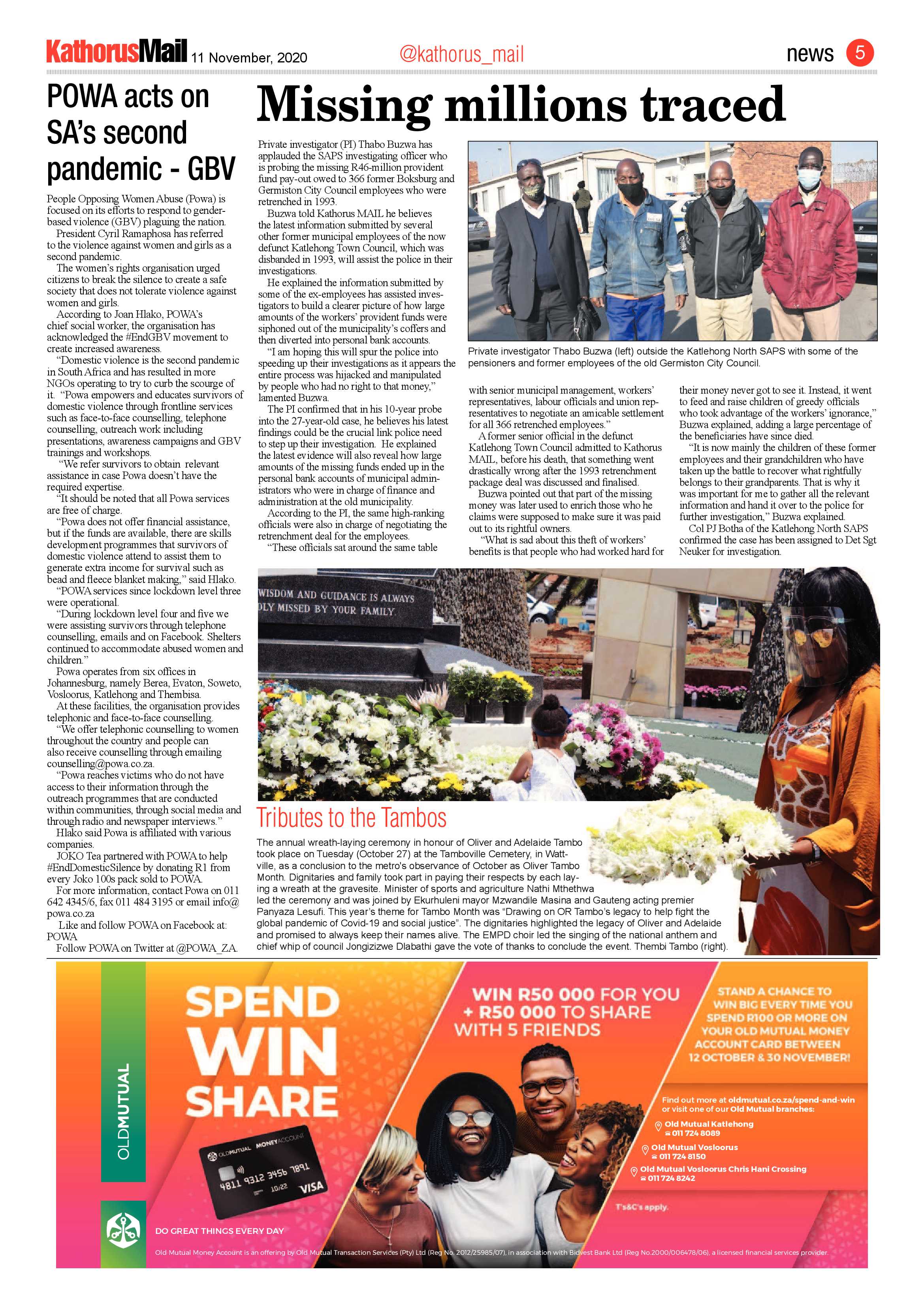 Kathorus Mail 11 November 2020 page 5