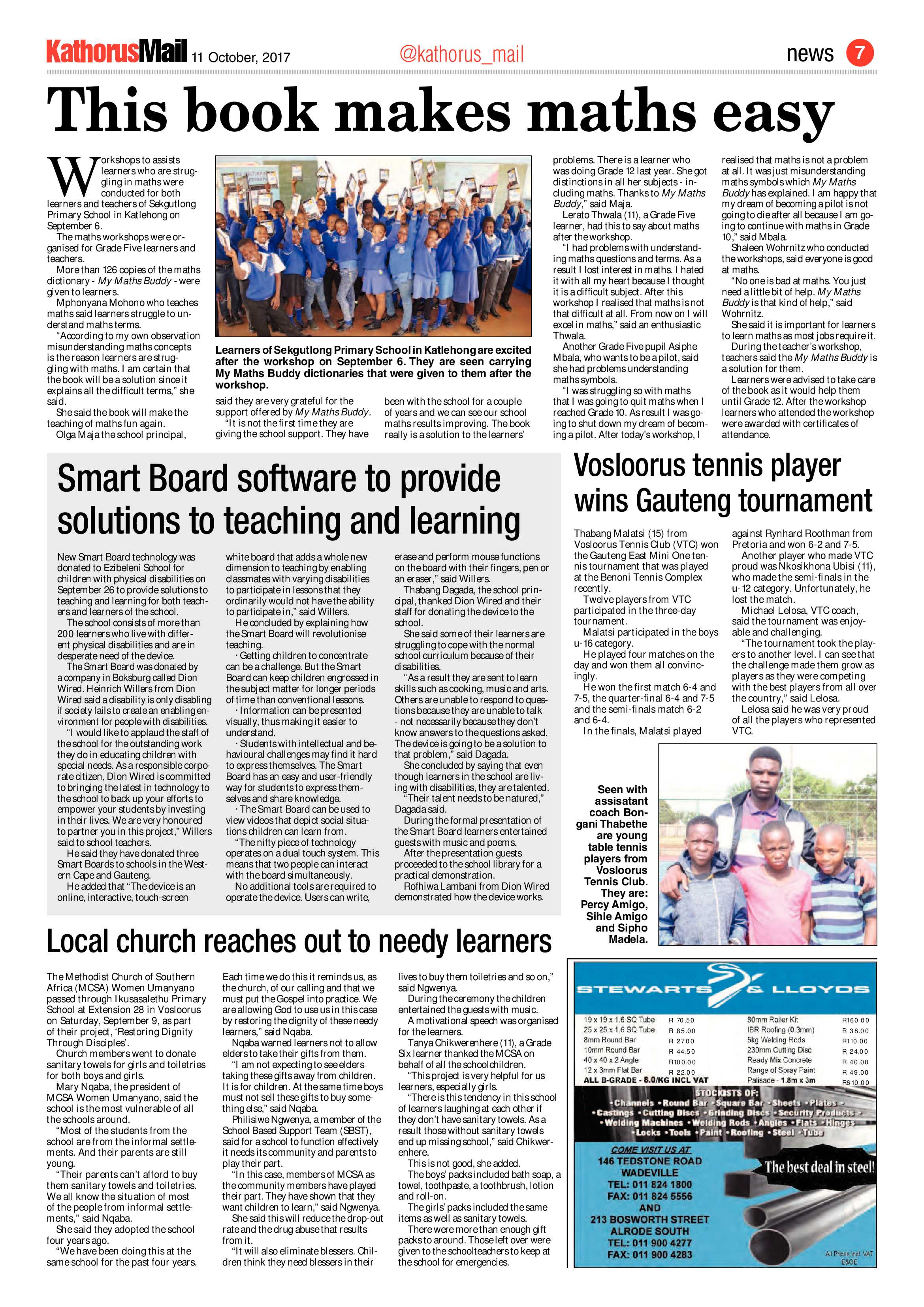 Kathorus Mail 11 October 2017 page 7