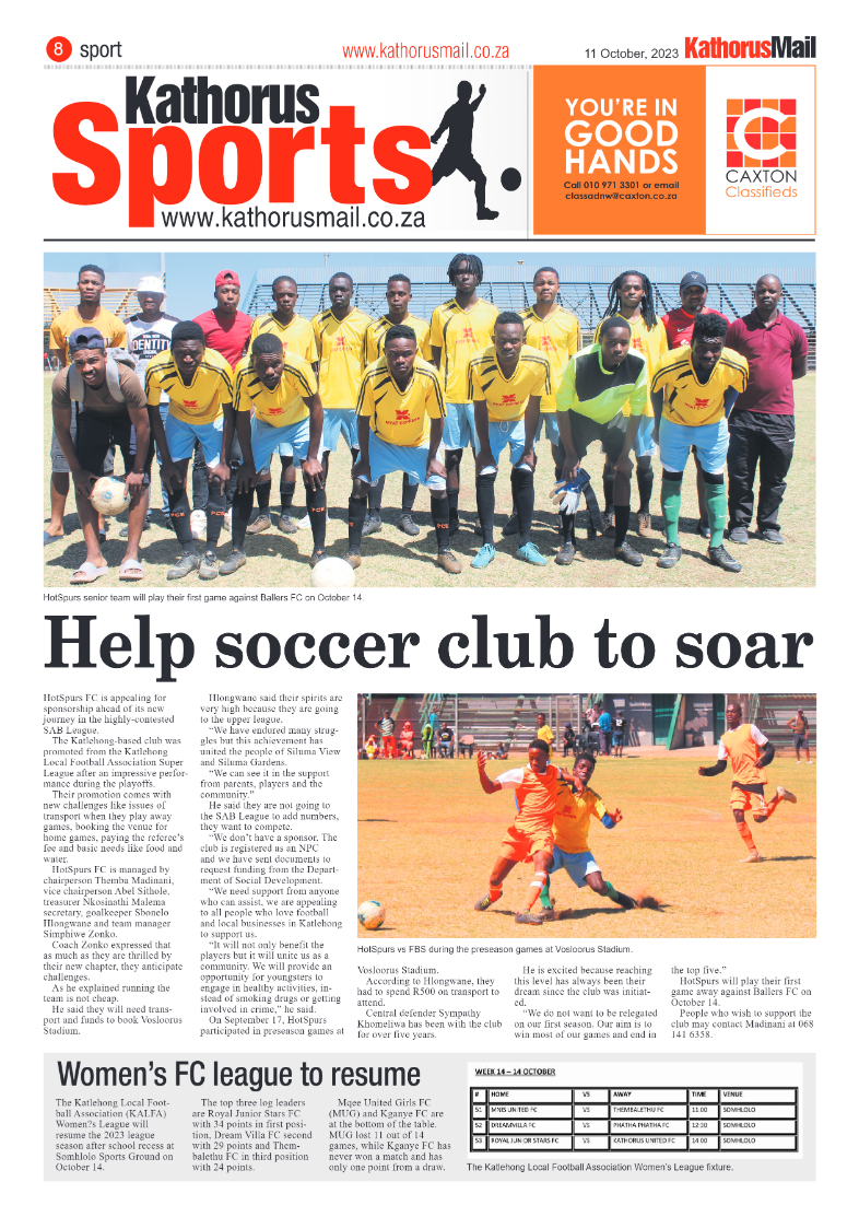 Kathorus Mail 11 October 2023 page 8