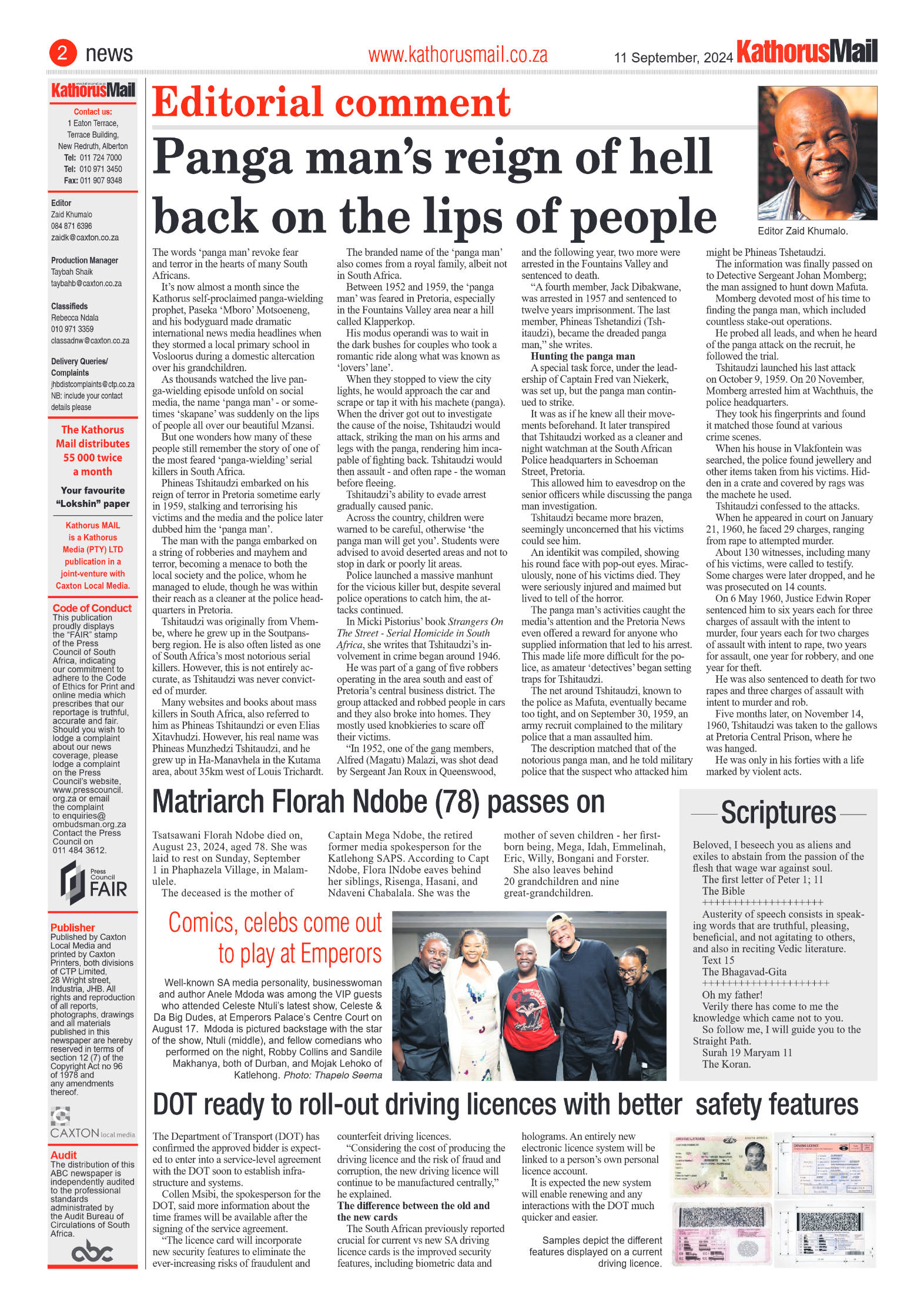 Kathorus Mail 11 September 2024 page 2