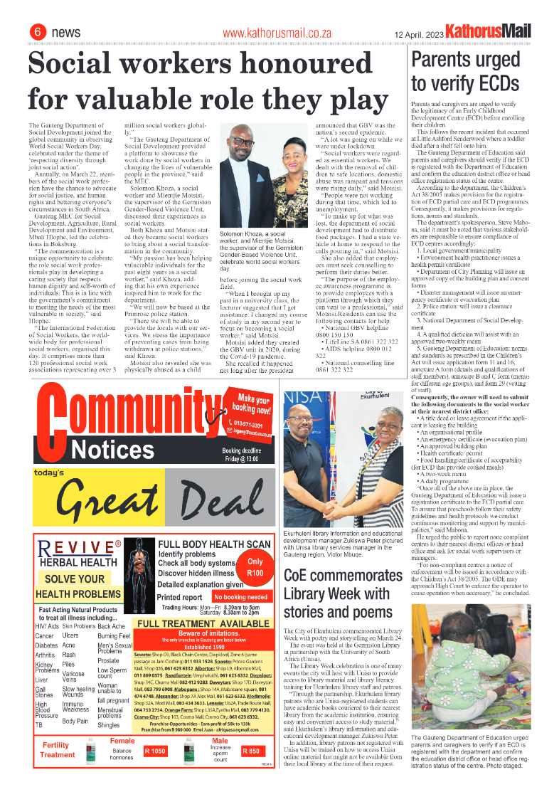 Kathorus Mail 12 April 2023 page 6