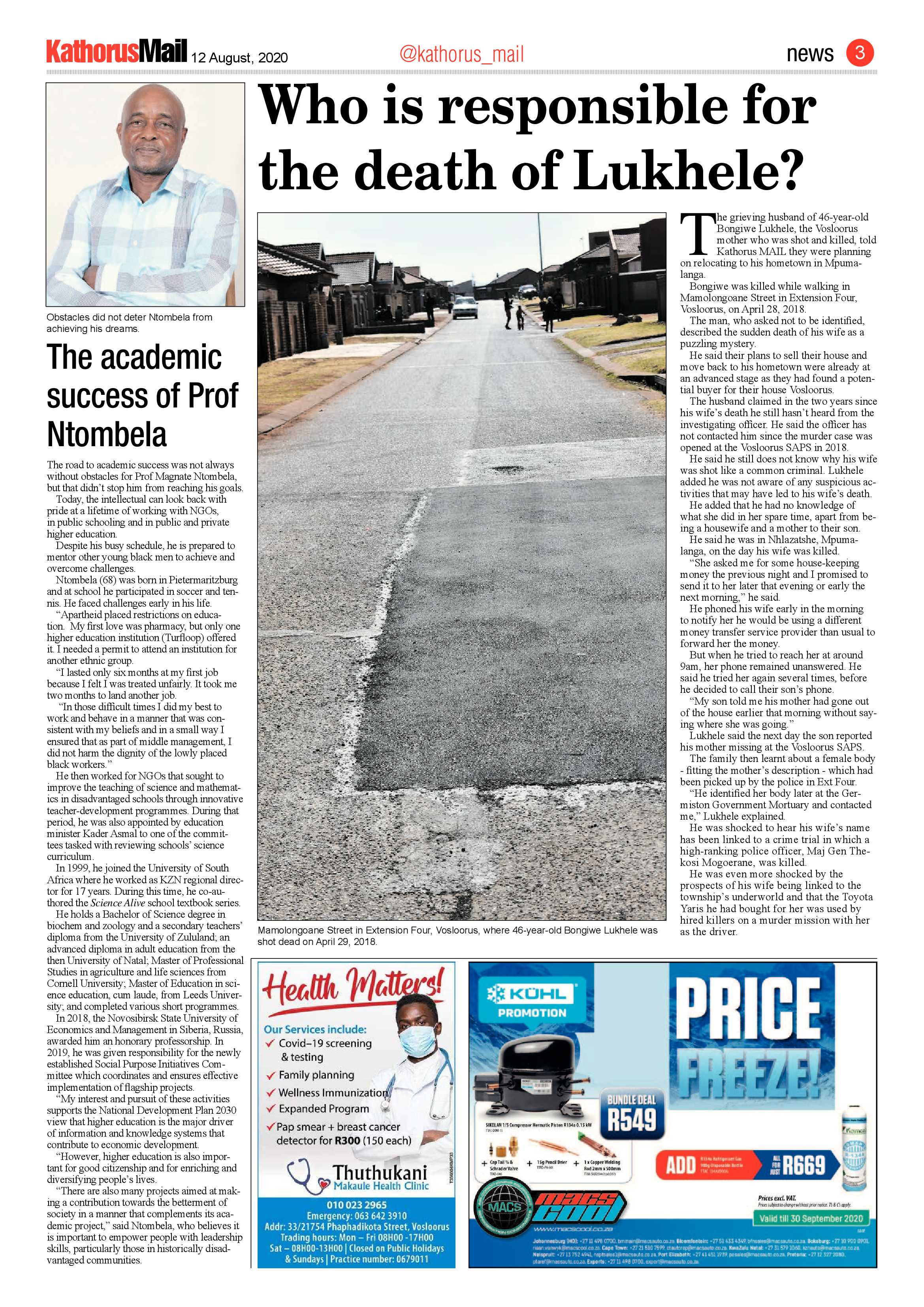 Kathorus Mail 12 August 2020 page 3