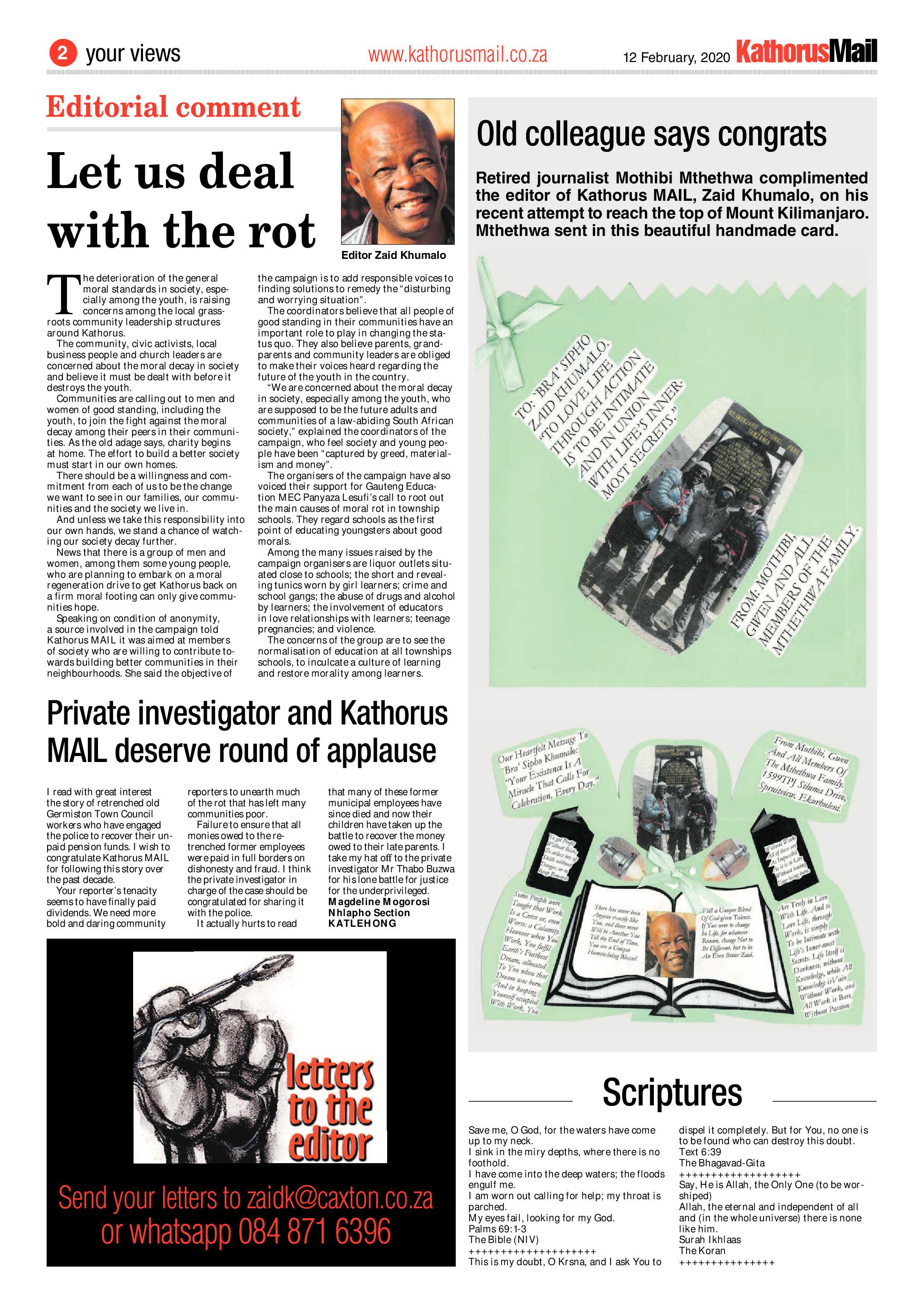 Kathorus Mail 12 February 2020 page 2