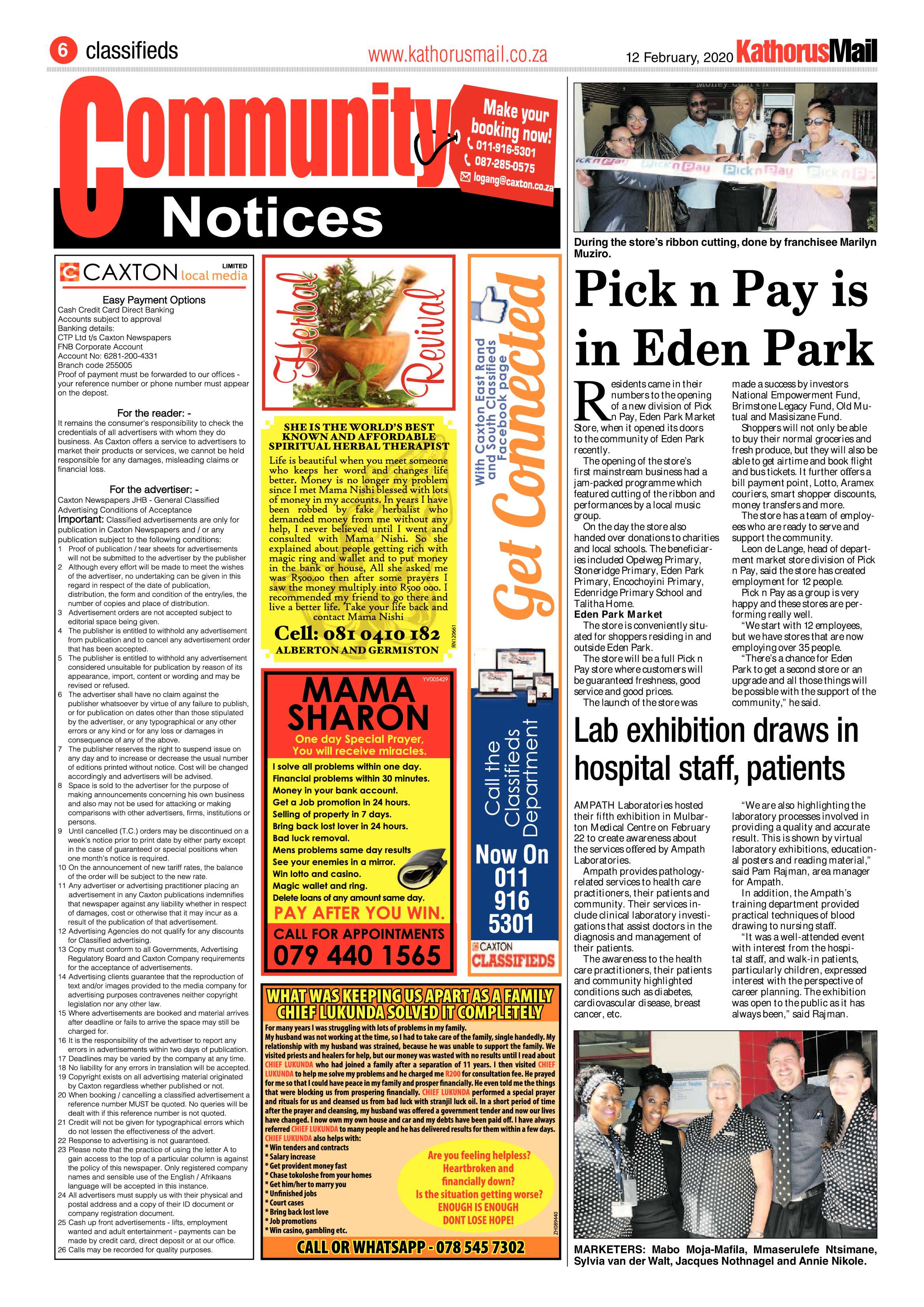 Kathorus Mail 12 February 2020 page 6