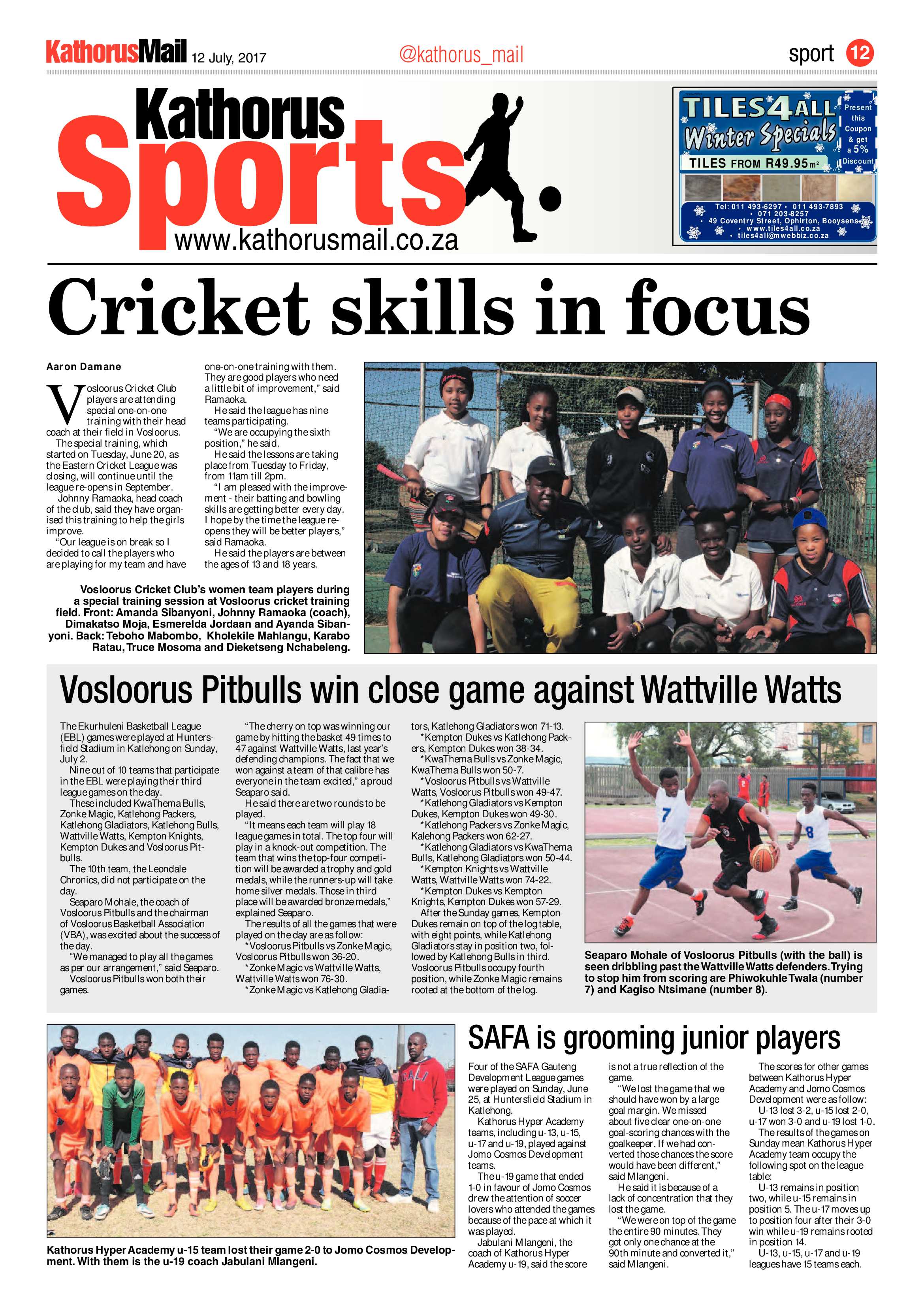 Kathorus Mail 12 July 2017 page 12