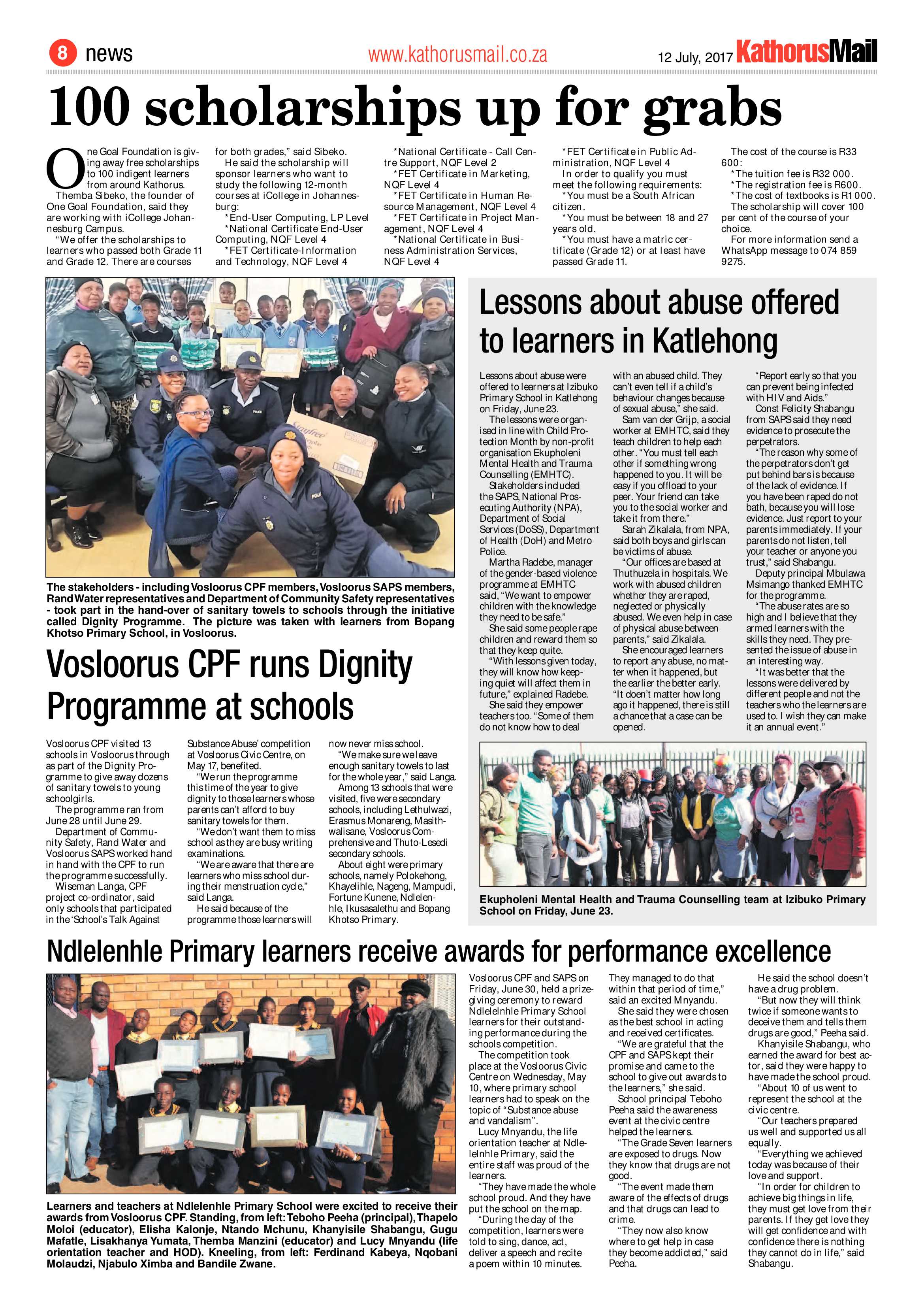 Kathorus Mail 12 July 2017 page 8