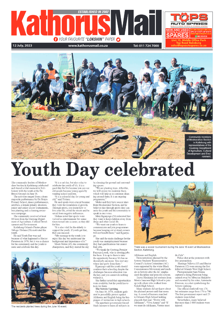 Kathorus Mail 12 July 2023 page 1