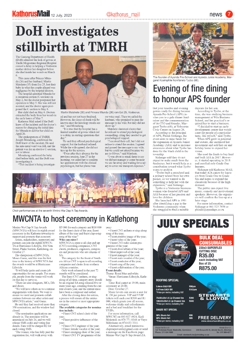 Kathorus Mail 12 July 2023 page 7