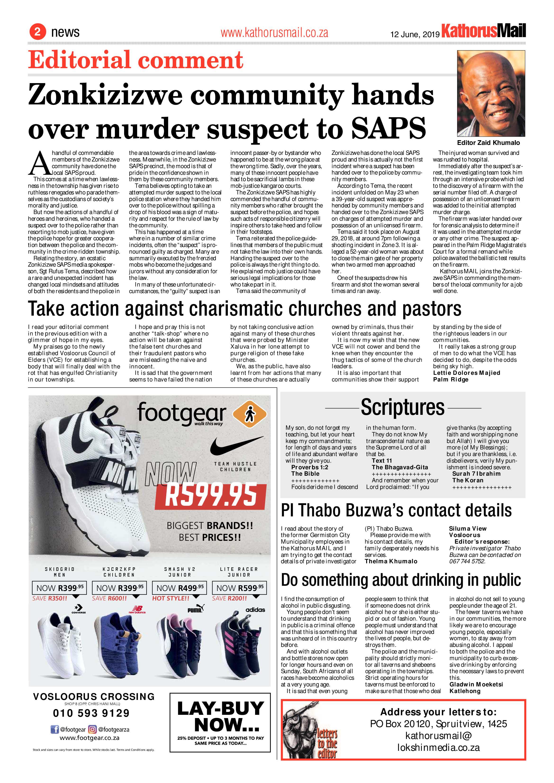 Kathorus Mail 12 June 2019 page 2
