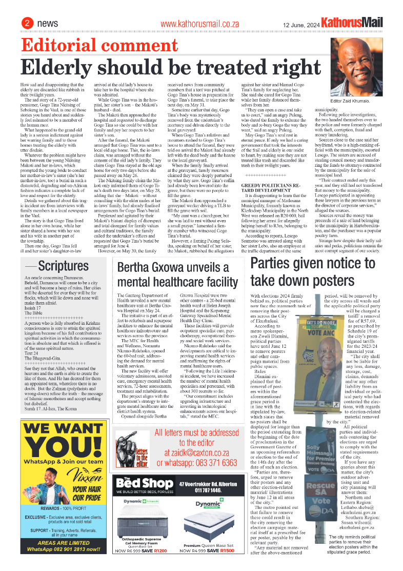 Kathorus Mail 12 June 2024 page 2