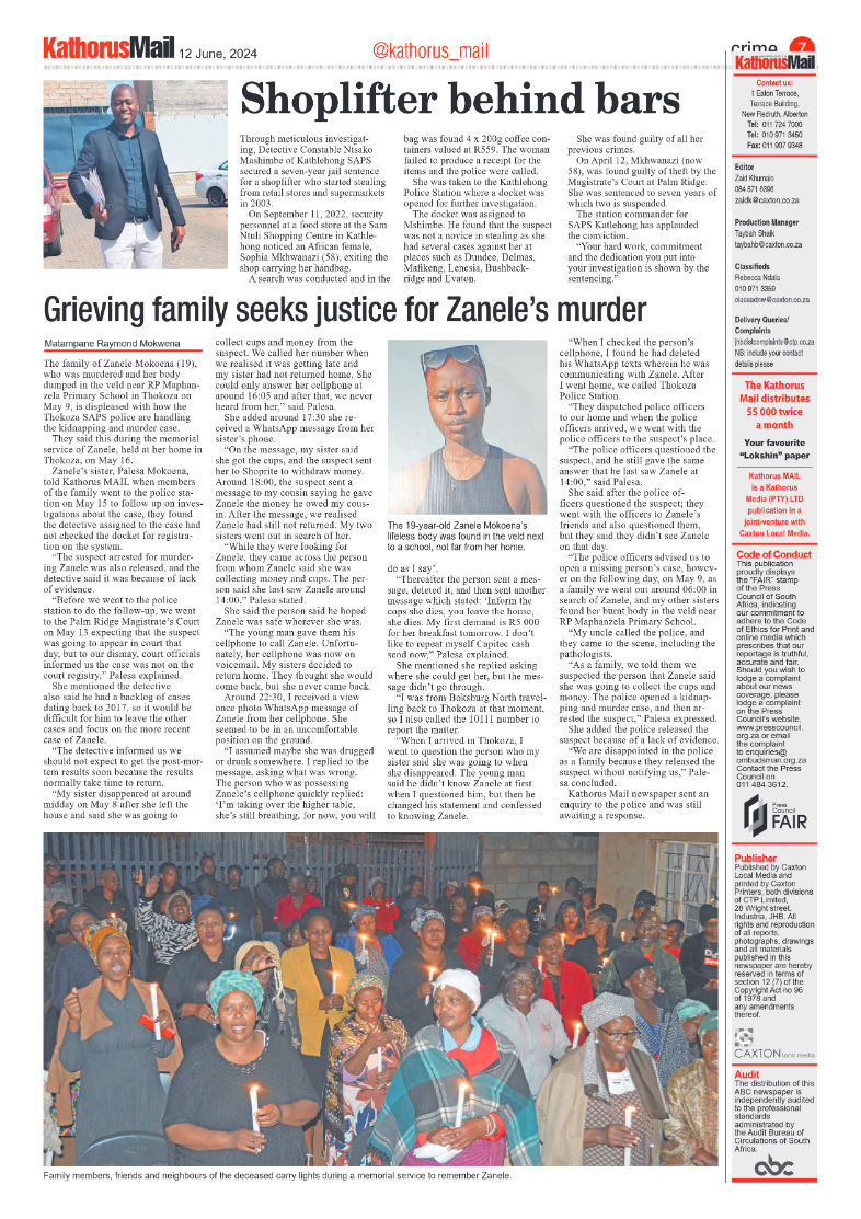 Kathorus Mail 12 June 2024 page 7
