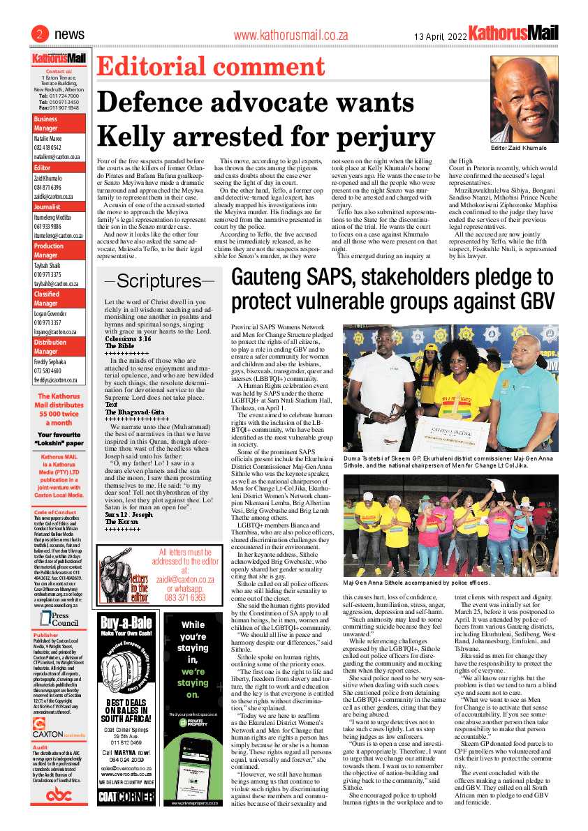 Kathorus Mail 13 April 2022 page 2