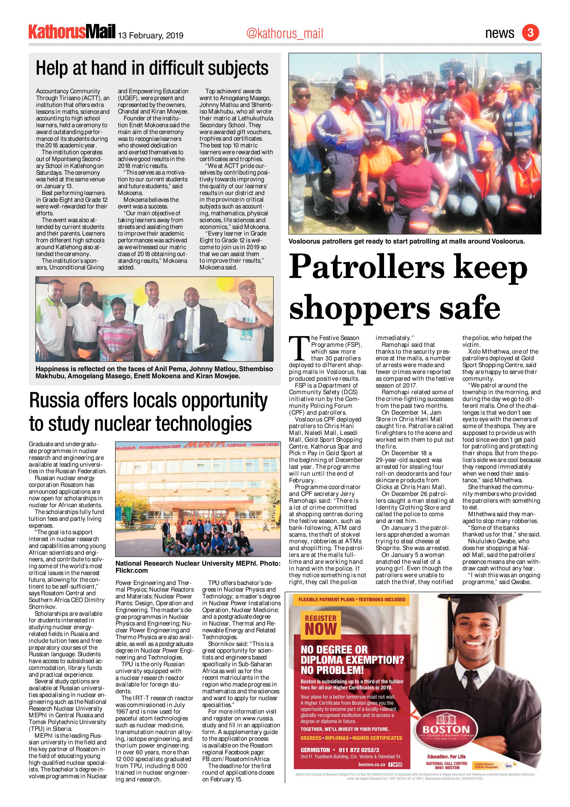 Kathorus Mail 13 February 2019 page 3