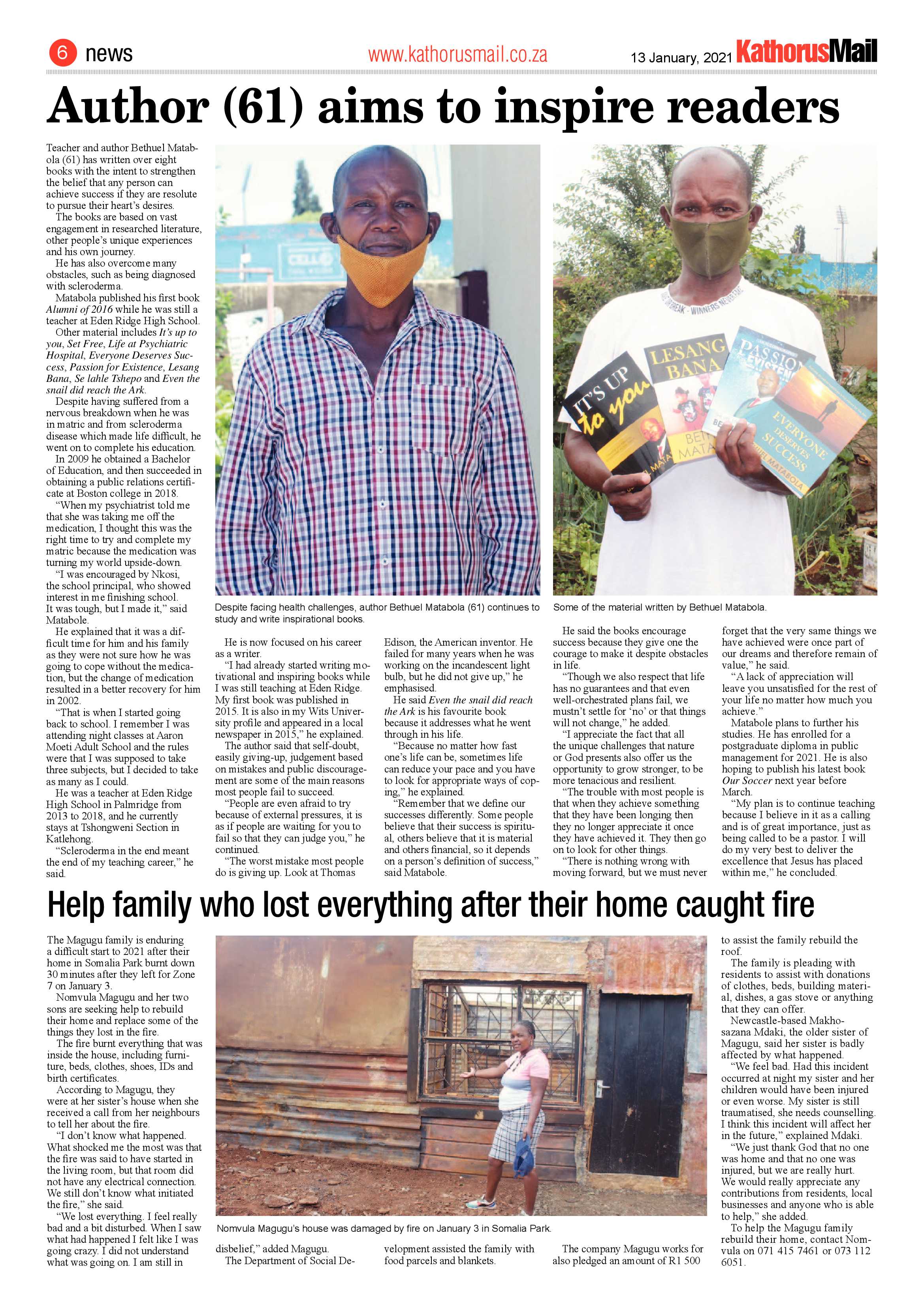 Kathorus Mail 13 January 2021 page 6