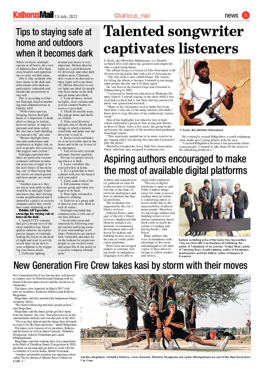 Kathorus Mail 13 July 2022 page 5