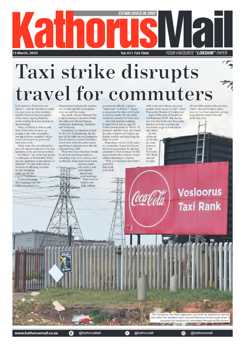 Kathorus Mail 13 March 2024 page 1
