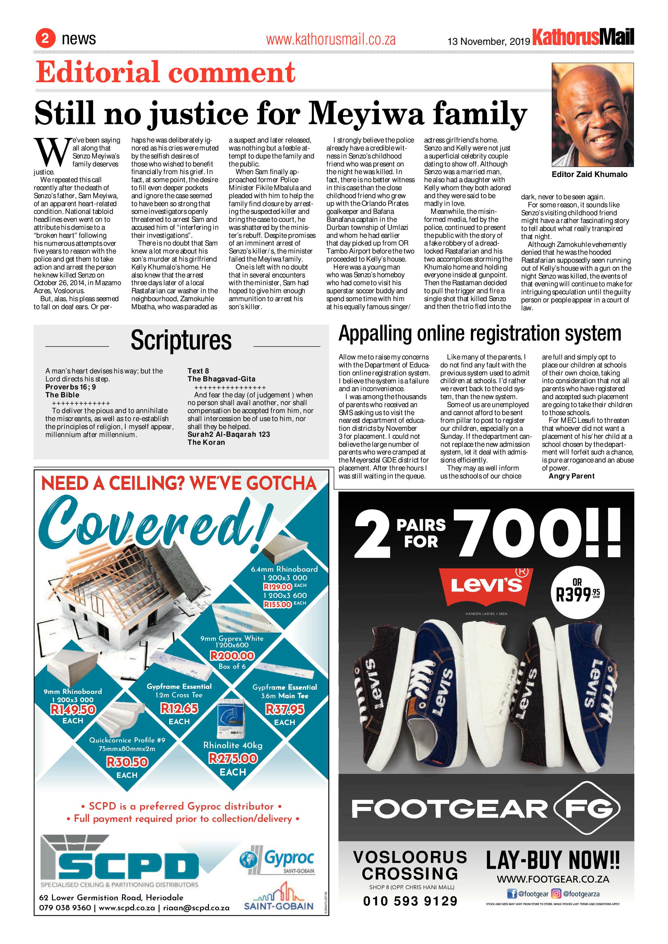 Kathorus Mail 13 November 2019 page 2
