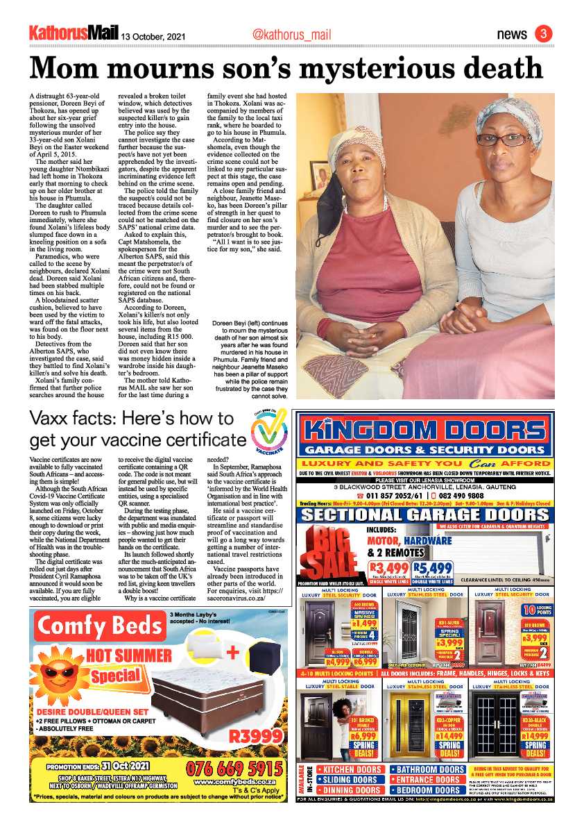 Kathorus Mail 13 October 2021 page 3