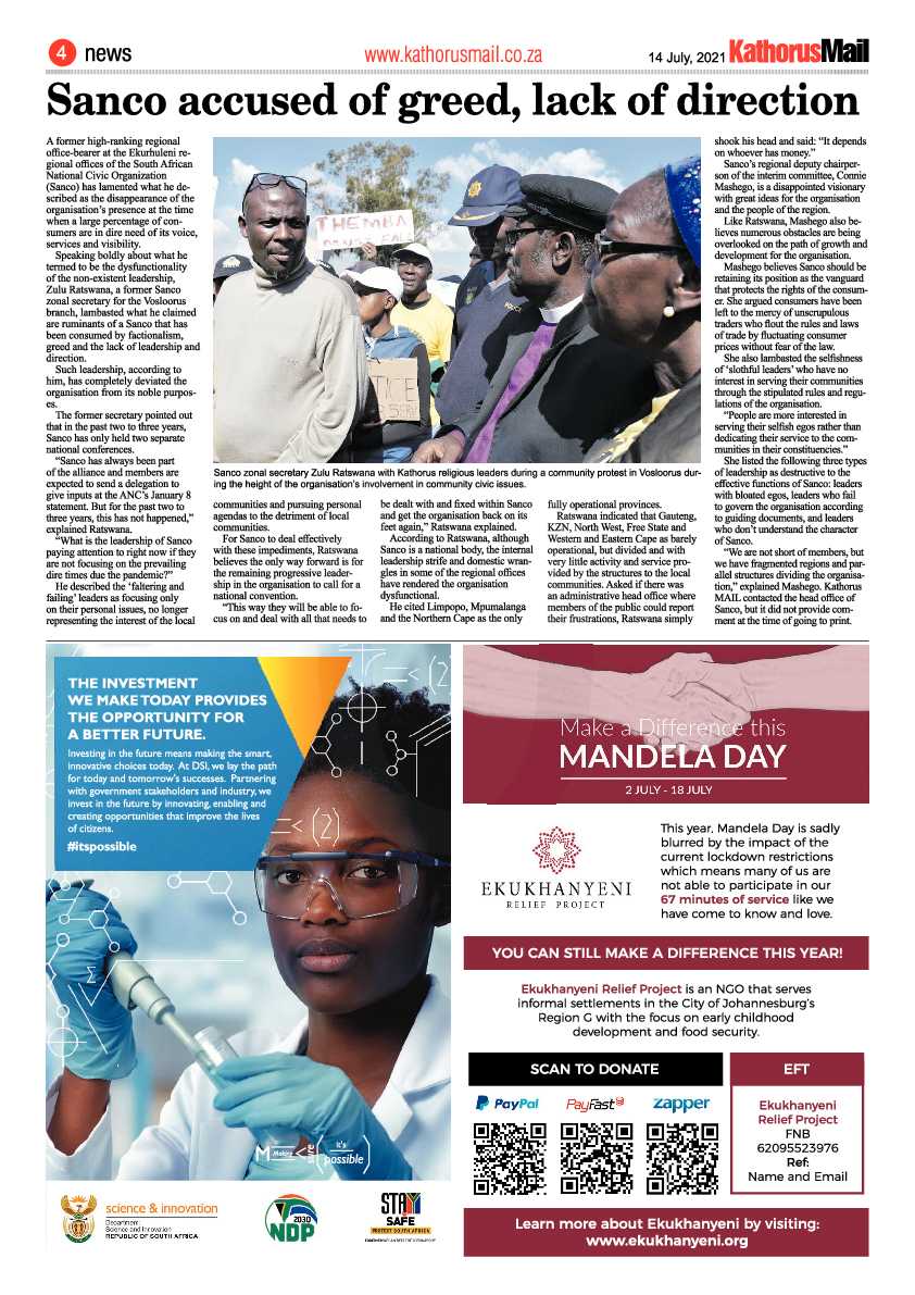 Kathorus Mail 14 July 2021 page 4