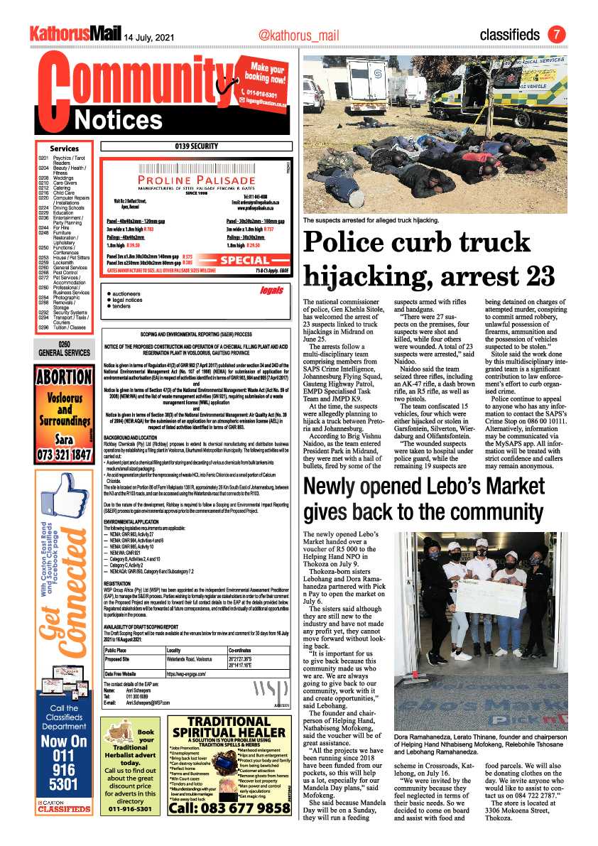 Kathorus Mail 14 July 2021 page 7