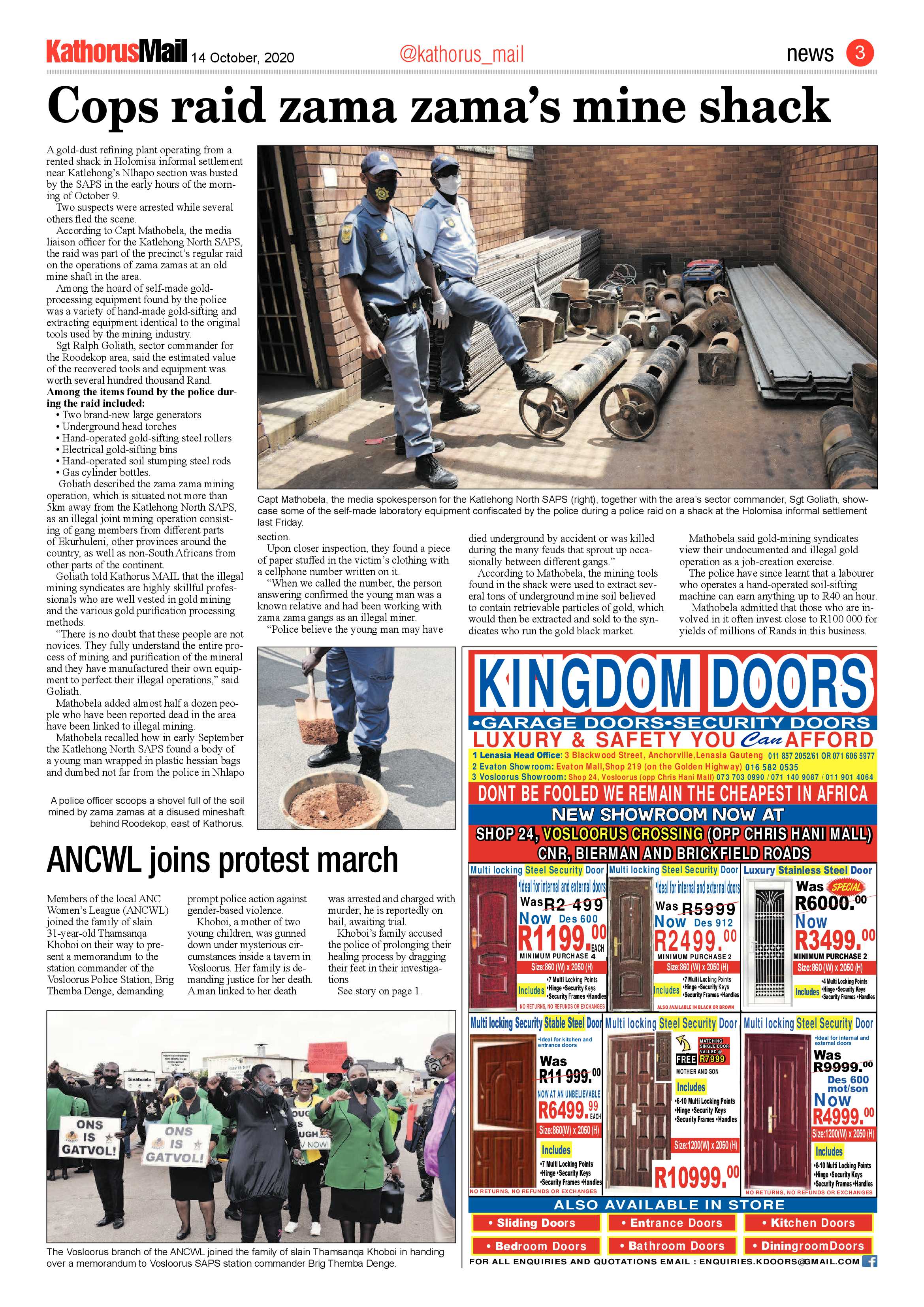 Kathorus Mail 14 October 2020 page 3