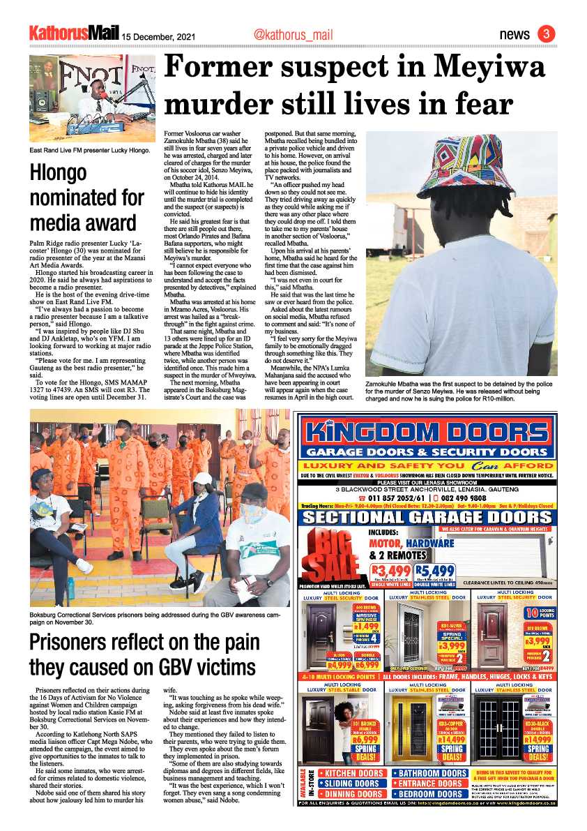 Kathorus Mail 15 December 2021 page 3