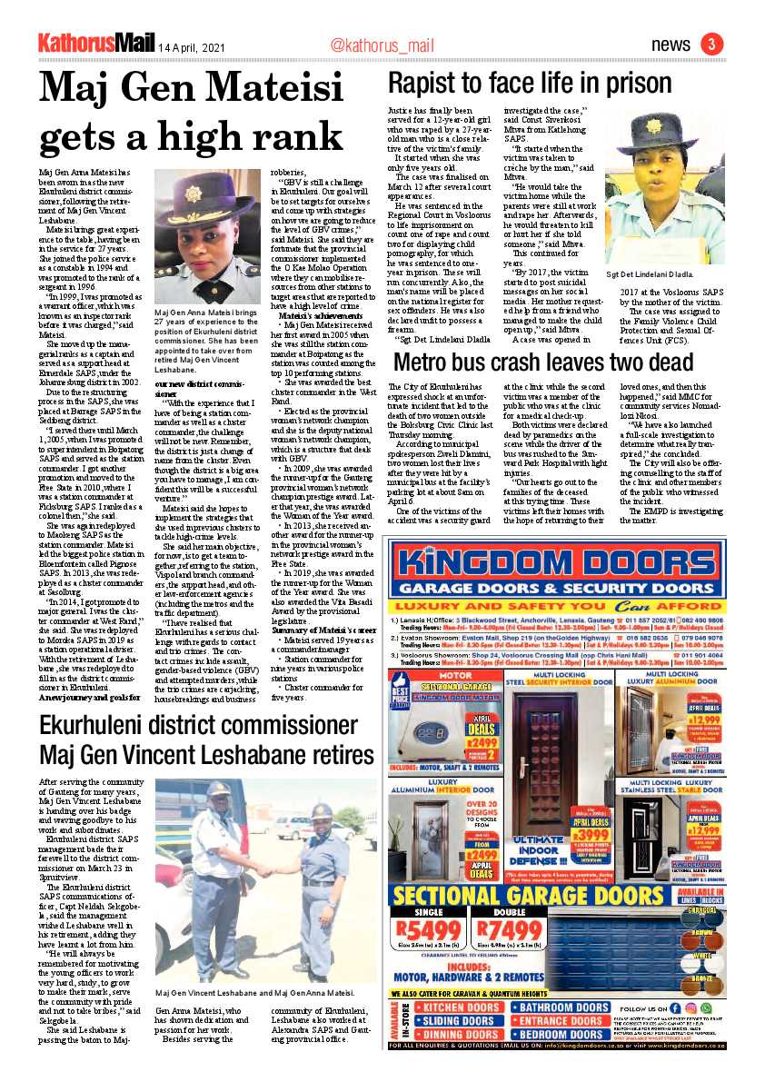 Kathorus Mail 16 April 2021 page 3