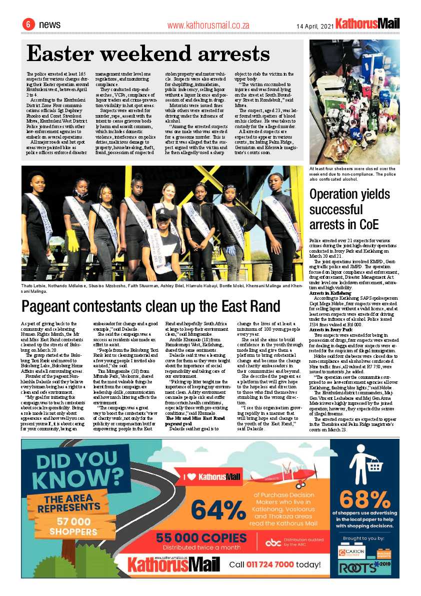 Kathorus Mail 16 April 2021 page 6