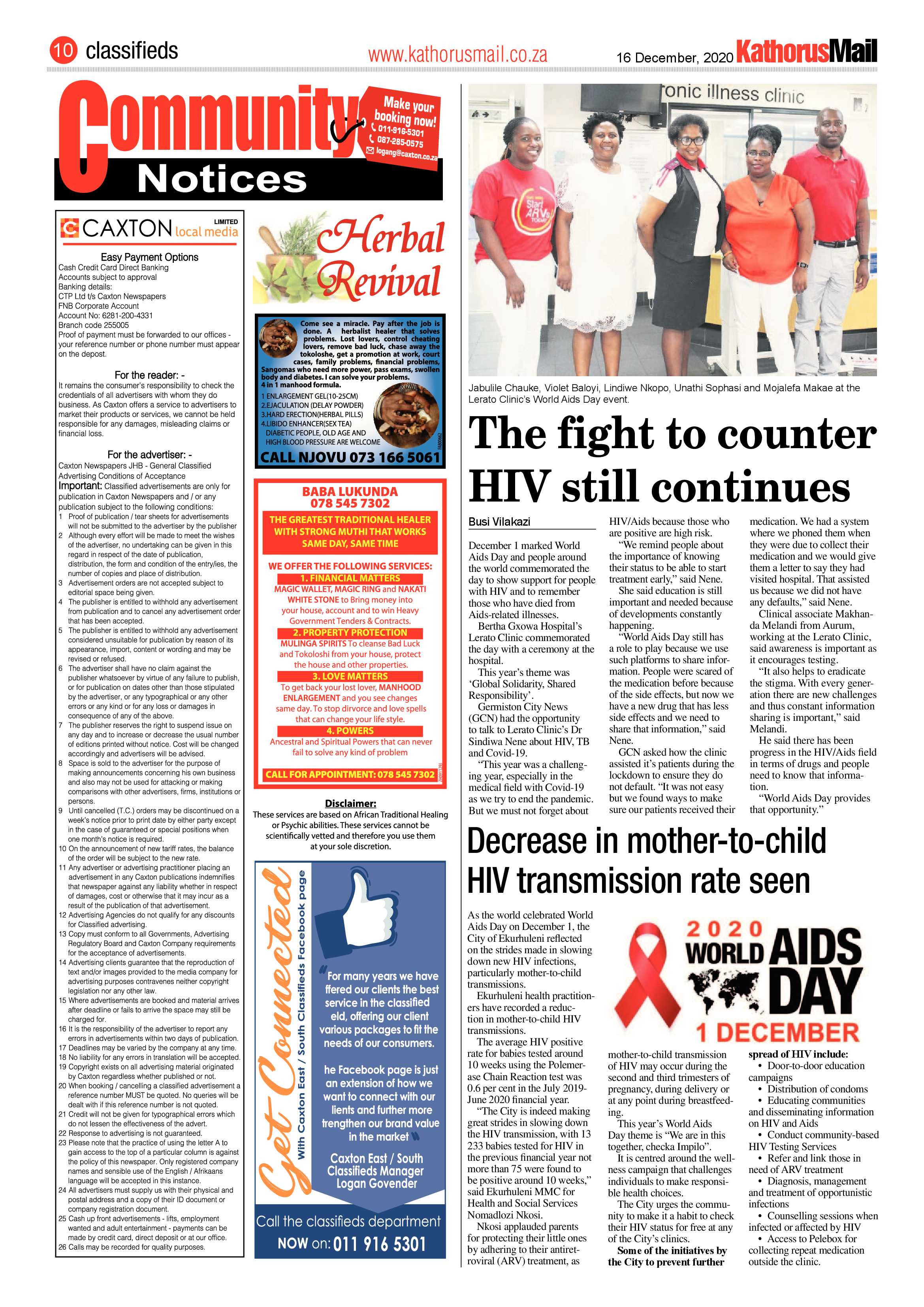 Kathorus Mail 16 December 2020 page 10