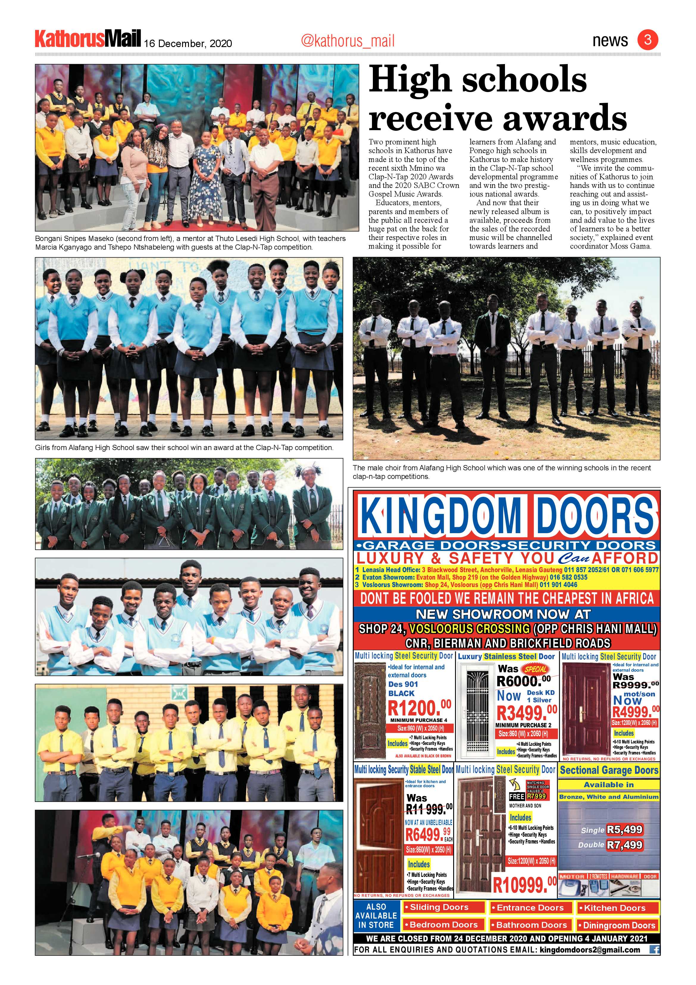 Kathorus Mail 16 December 2020 page 3