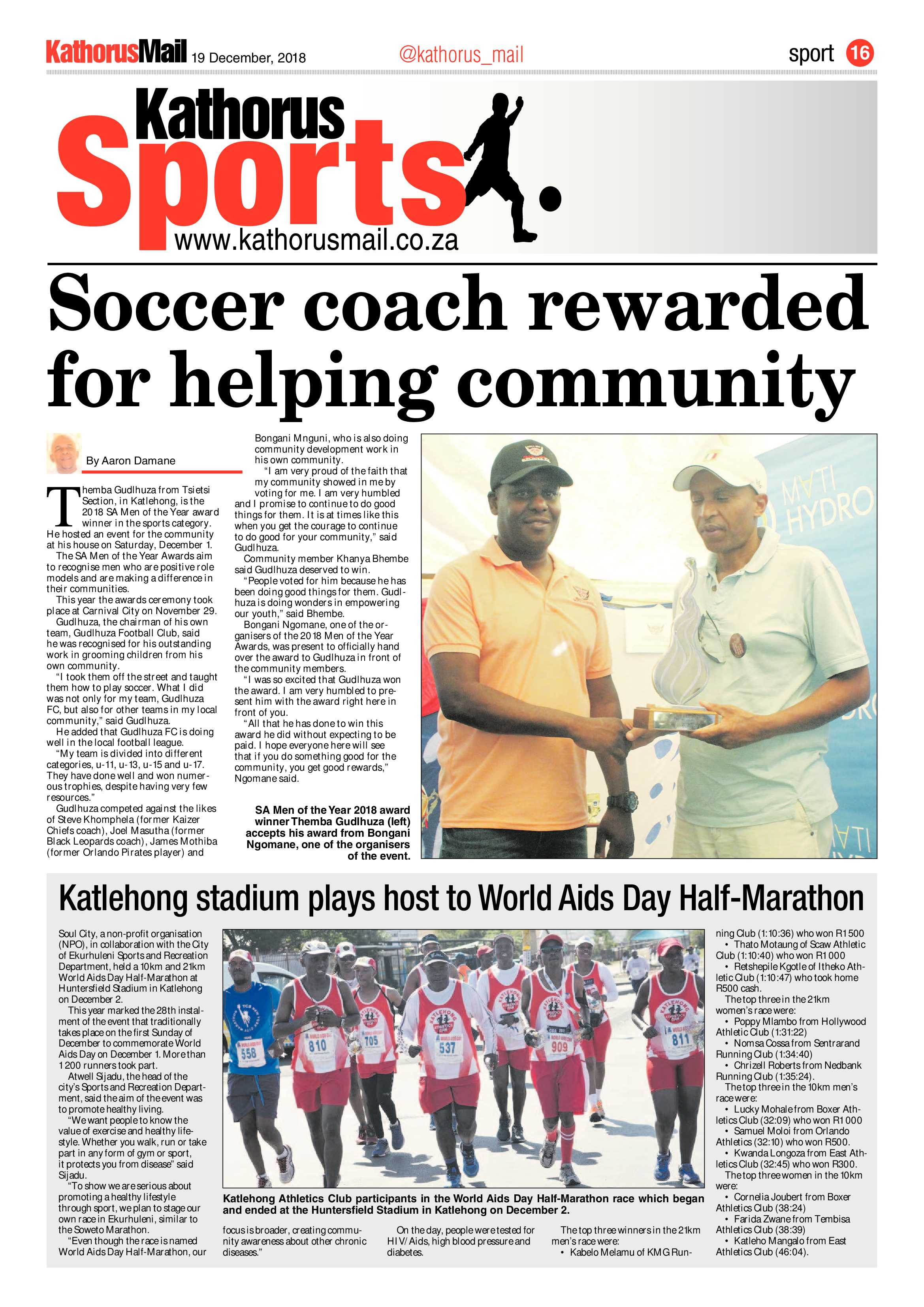 Kathorus Mail 19 December 2018 page 16